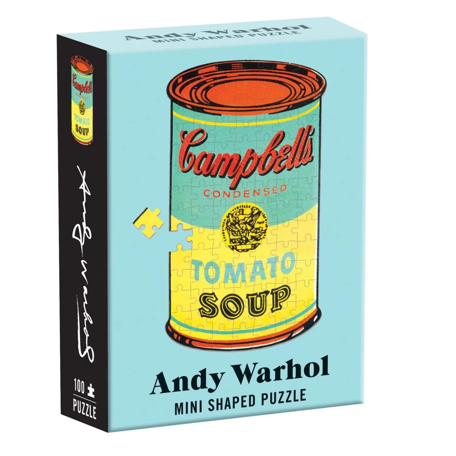 100 Piece Puzzles*Galison Andy Warhol Campbell's Soup 100 Piece Mini Shaped Jigsaw Puzzle