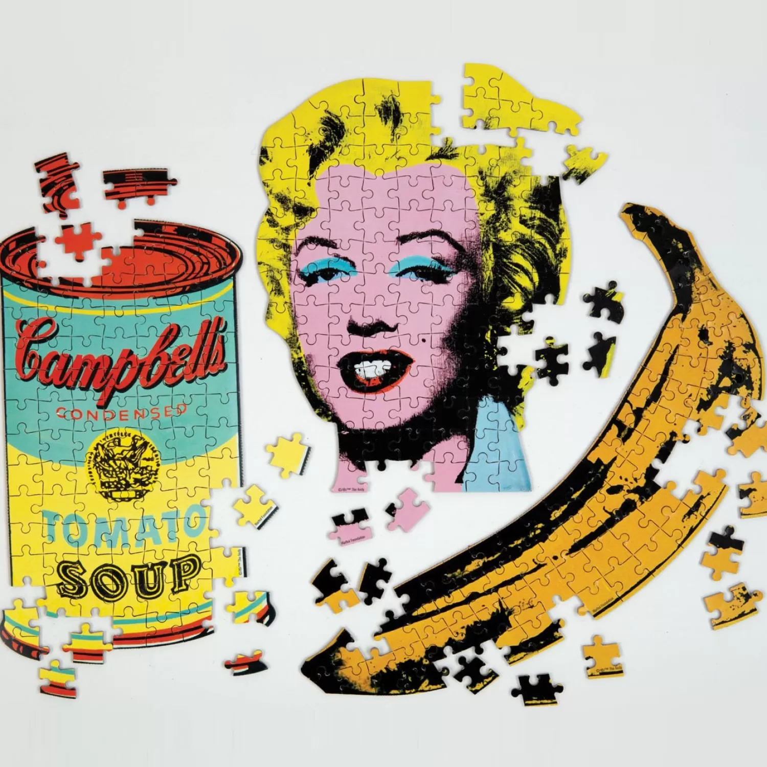 100 Piece Puzzles*Galison Andy Warhol Campbell's Soup 100 Piece Mini Shaped Jigsaw Puzzle