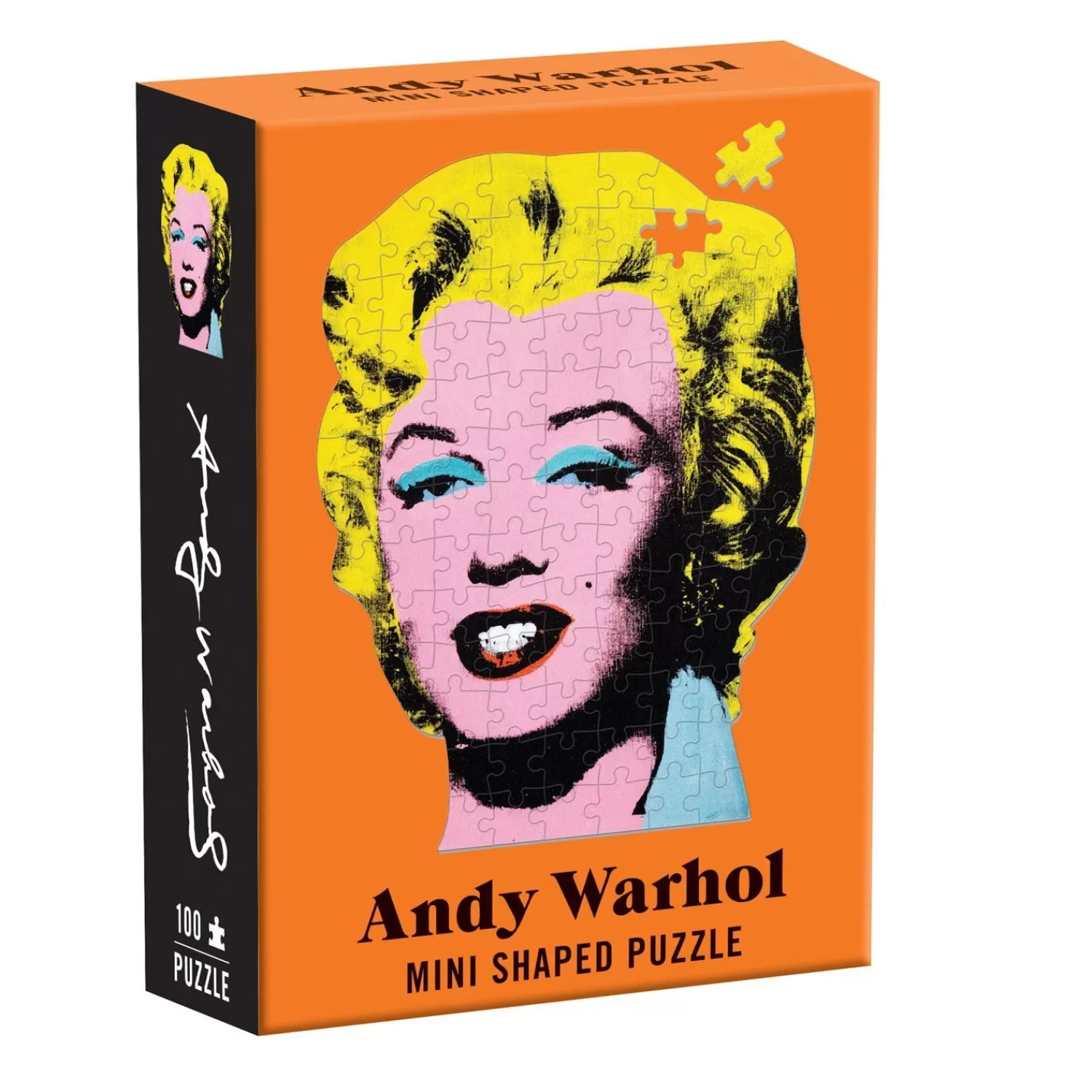 100 Piece Puzzles*Galison Andy Warhol Marilyn 100 Piece Mini Shaped Jigsaw Puzzle