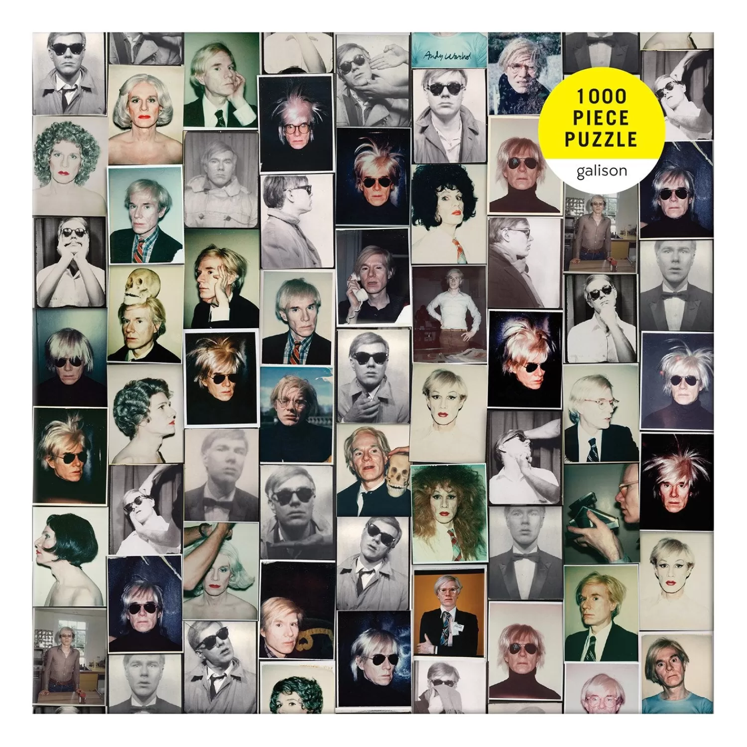 1000 Piece Puzzles*Galison Andy Warhol Selfies 1000 Piece Jigsaw Puzzle