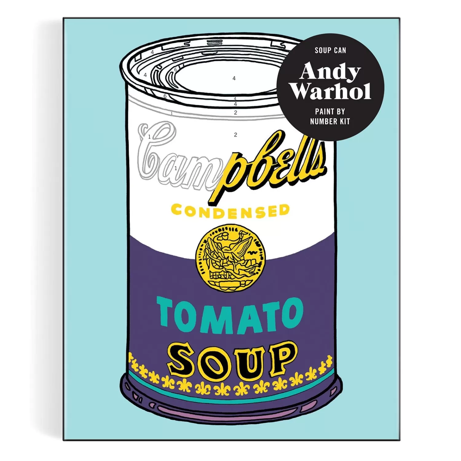 Paint By Number Kits*Galison Andy Warhol Soup Can Paint By Number Kit