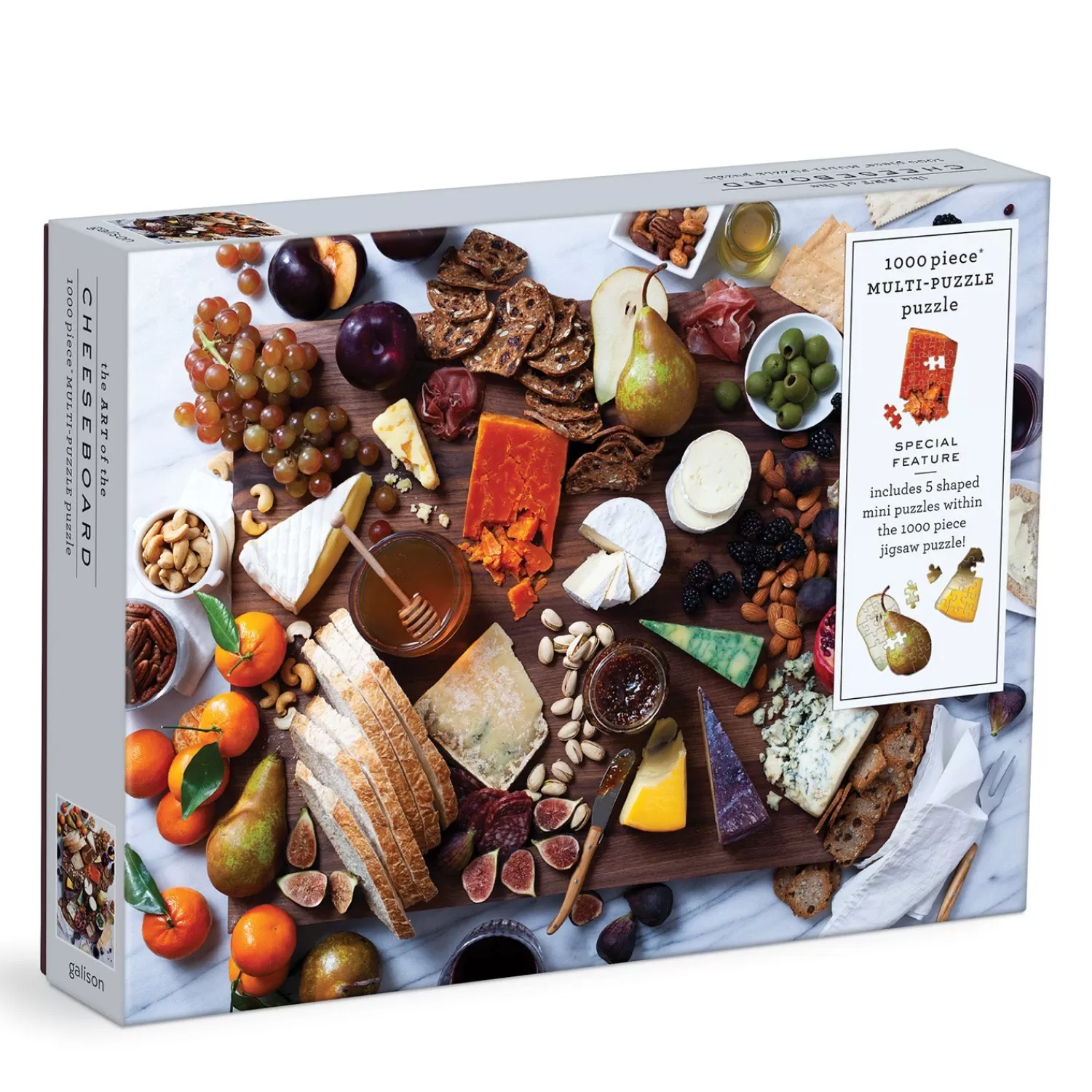 1000 Piece Puzzles*Galison Art Of The Cheeseboard 1000 Piece Multi-Puzzle Puzzle