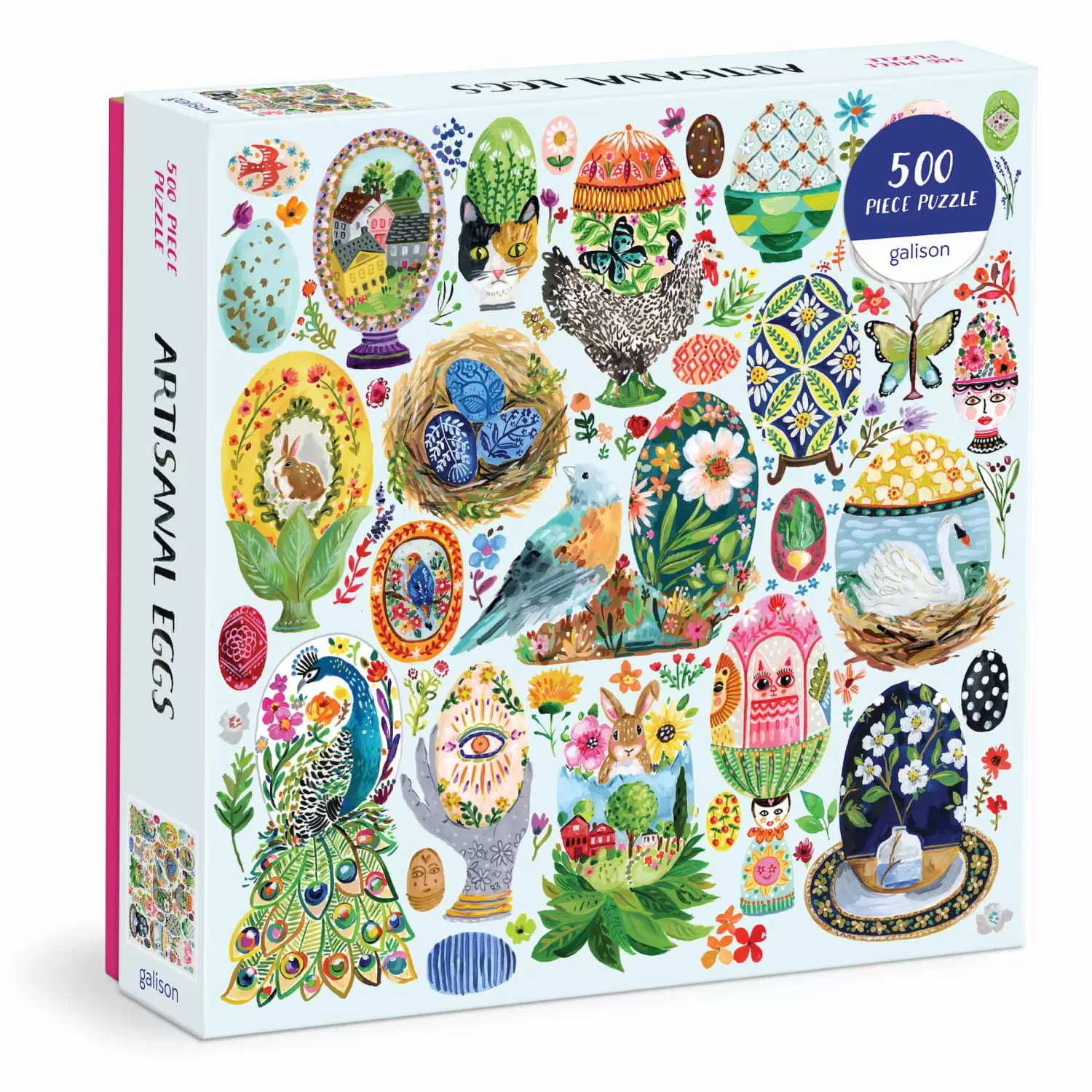 500 Piece Puzzles*Galison Artisanal Eggs 500 Piece Puzzle