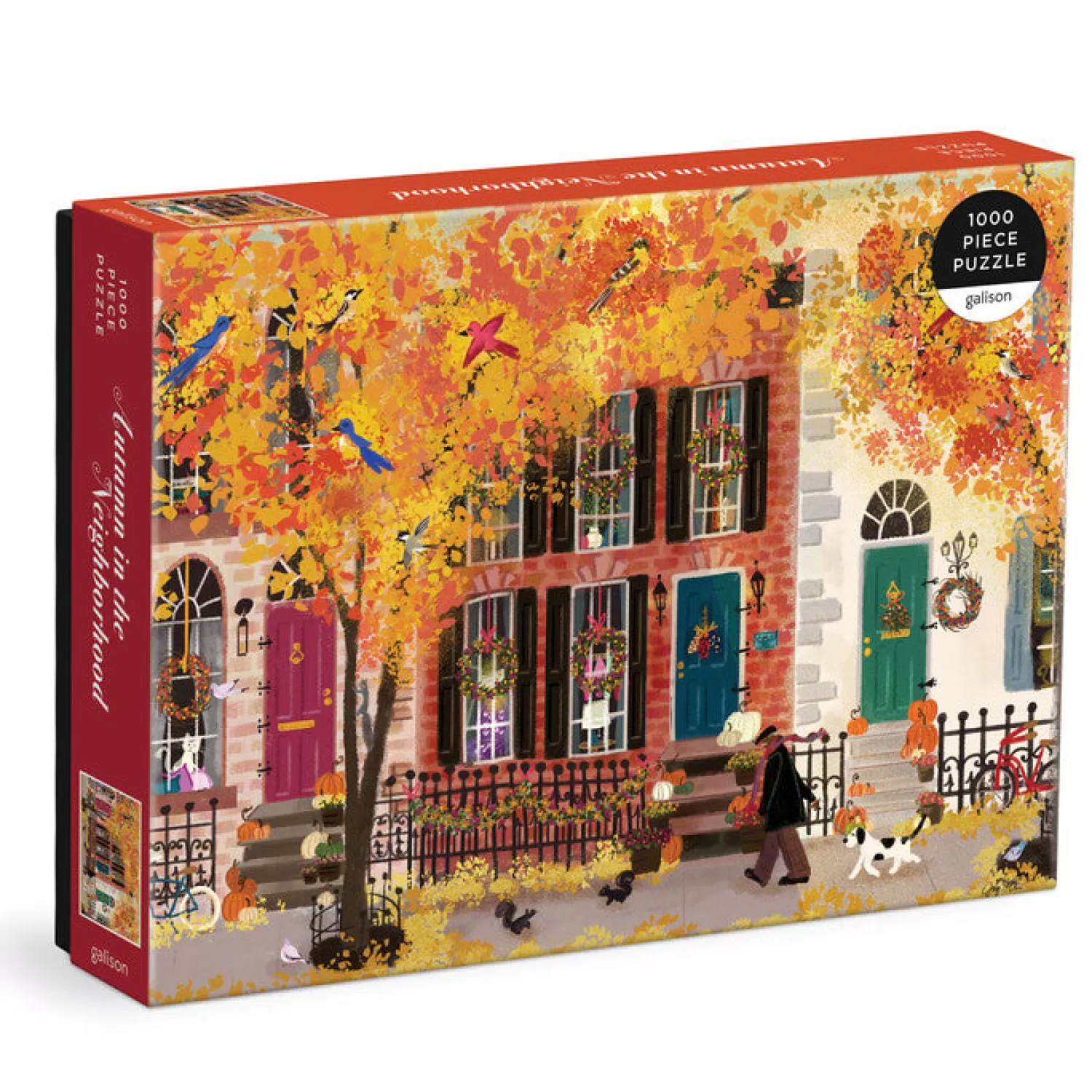 1000 Piece Puzzles*Galison Autumn In The Neighborhood 1000 Piece Puzzle