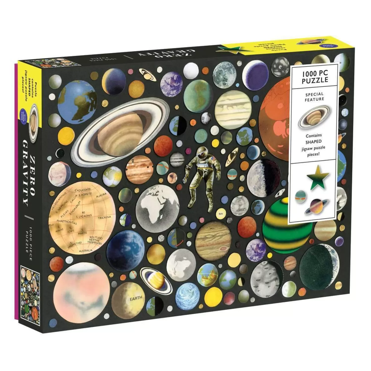 1000 Piece Puzzles*Galison Ben Giles Zero Gravity 1000 Piece Jigsaw Puzzle With Shaped Pieces
