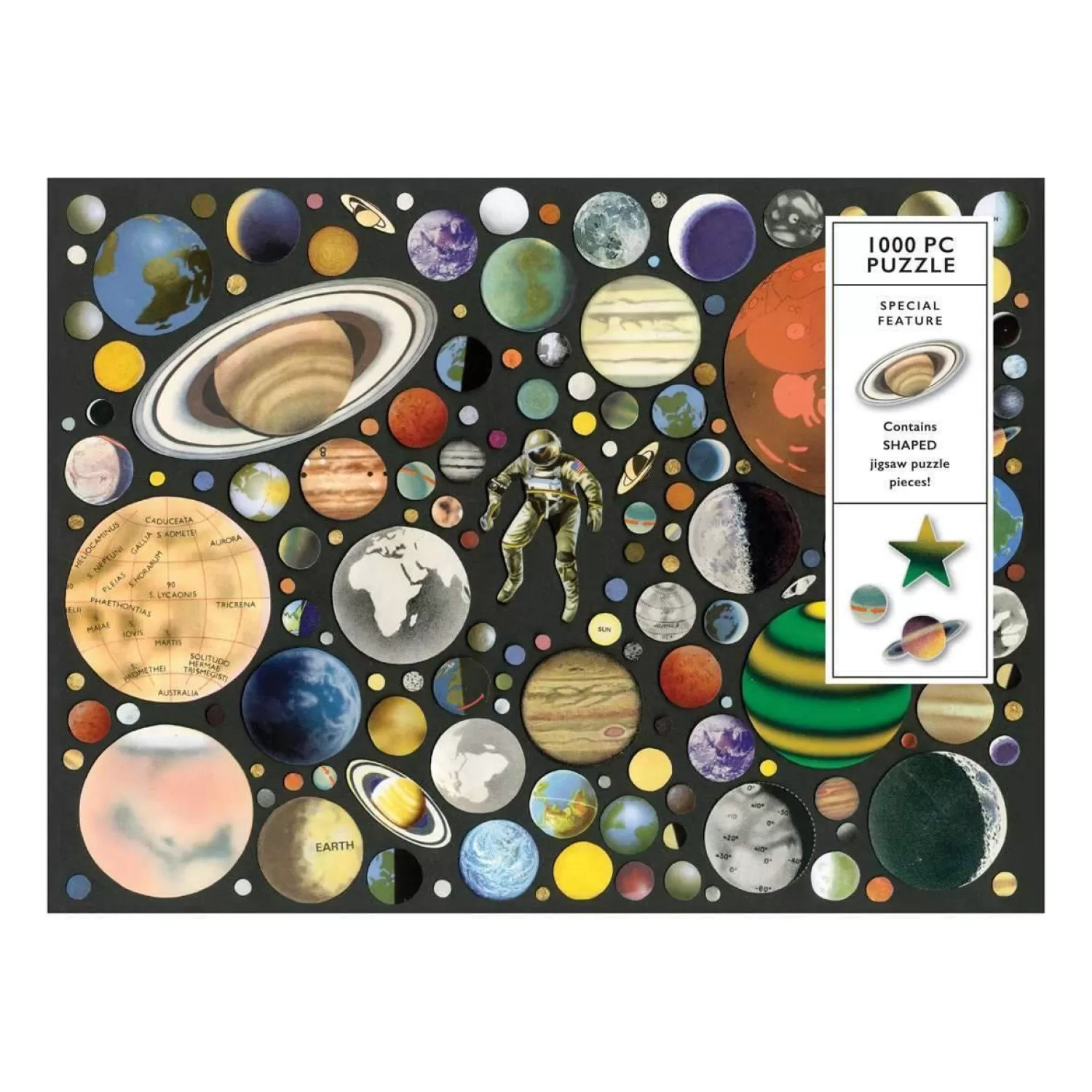 1000 Piece Puzzles*Galison Ben Giles Zero Gravity 1000 Piece Jigsaw Puzzle With Shaped Pieces