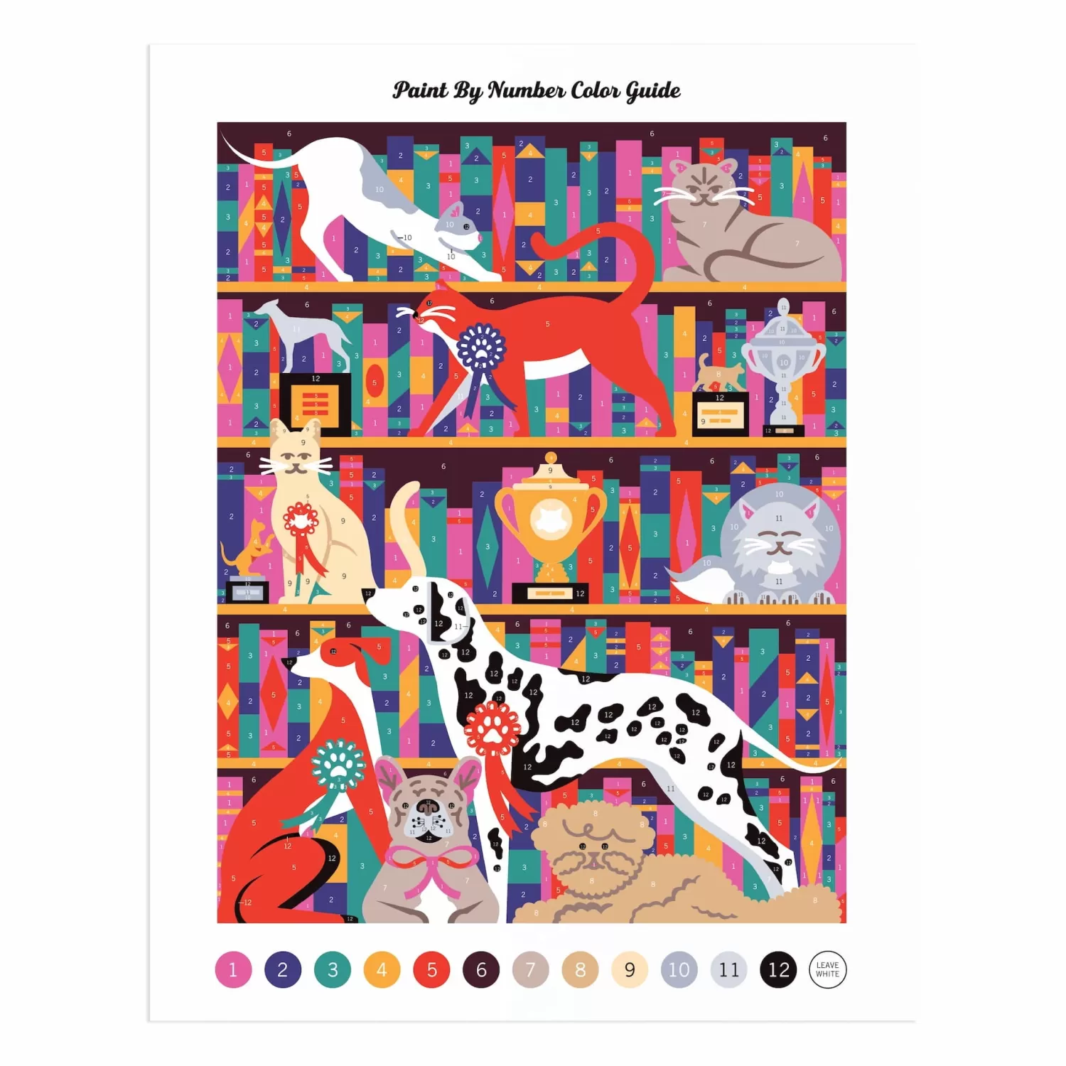 Paint By Number Kits*Galison Best In Show 11 X 14 Paint By Number Kit