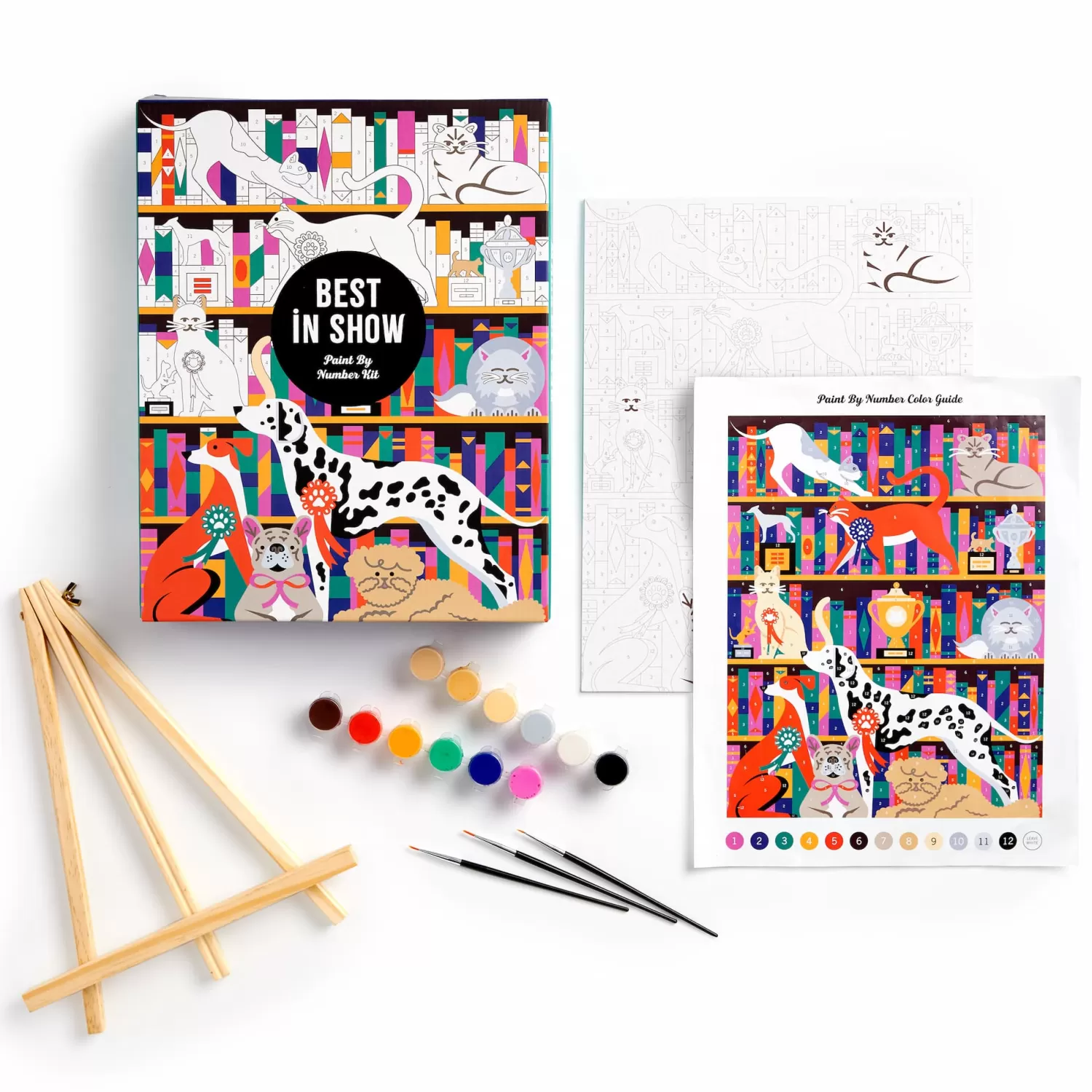 Paint By Number Kits*Galison Best In Show 11 X 14 Paint By Number Kit
