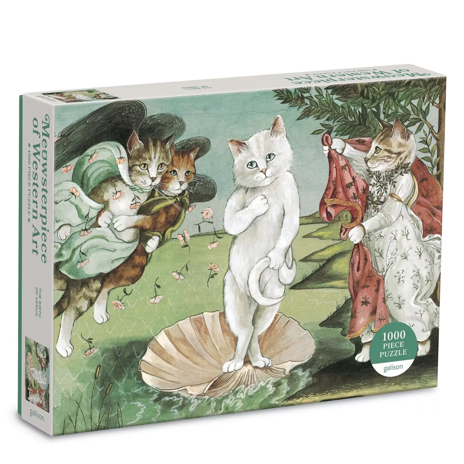 1000 Piece Puzzles*Galison Birth Of Venus Meowsterpiece Of Western Art 1000 Piece Jigsaw Puzzle