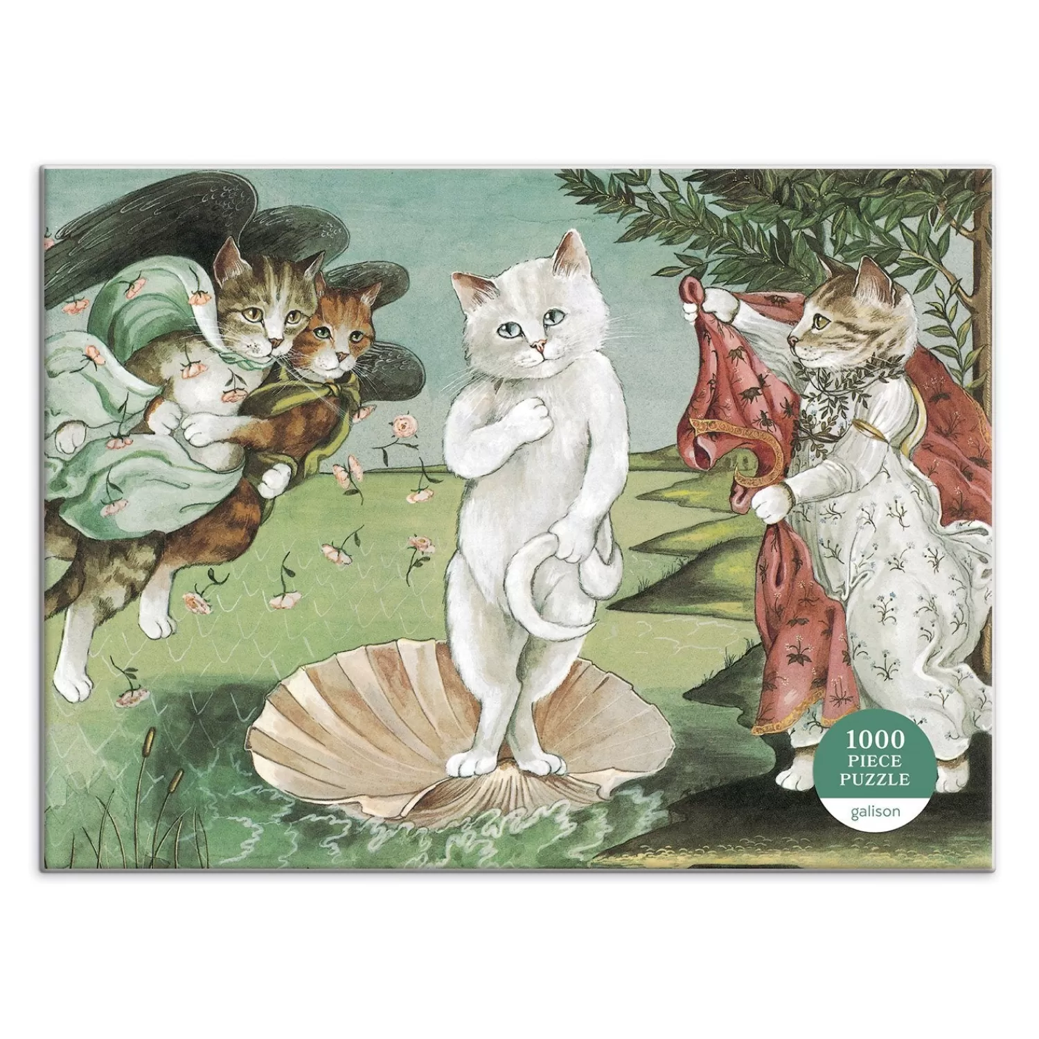 1000 Piece Puzzles*Galison Birth Of Venus Meowsterpiece Of Western Art 1000 Piece Jigsaw Puzzle