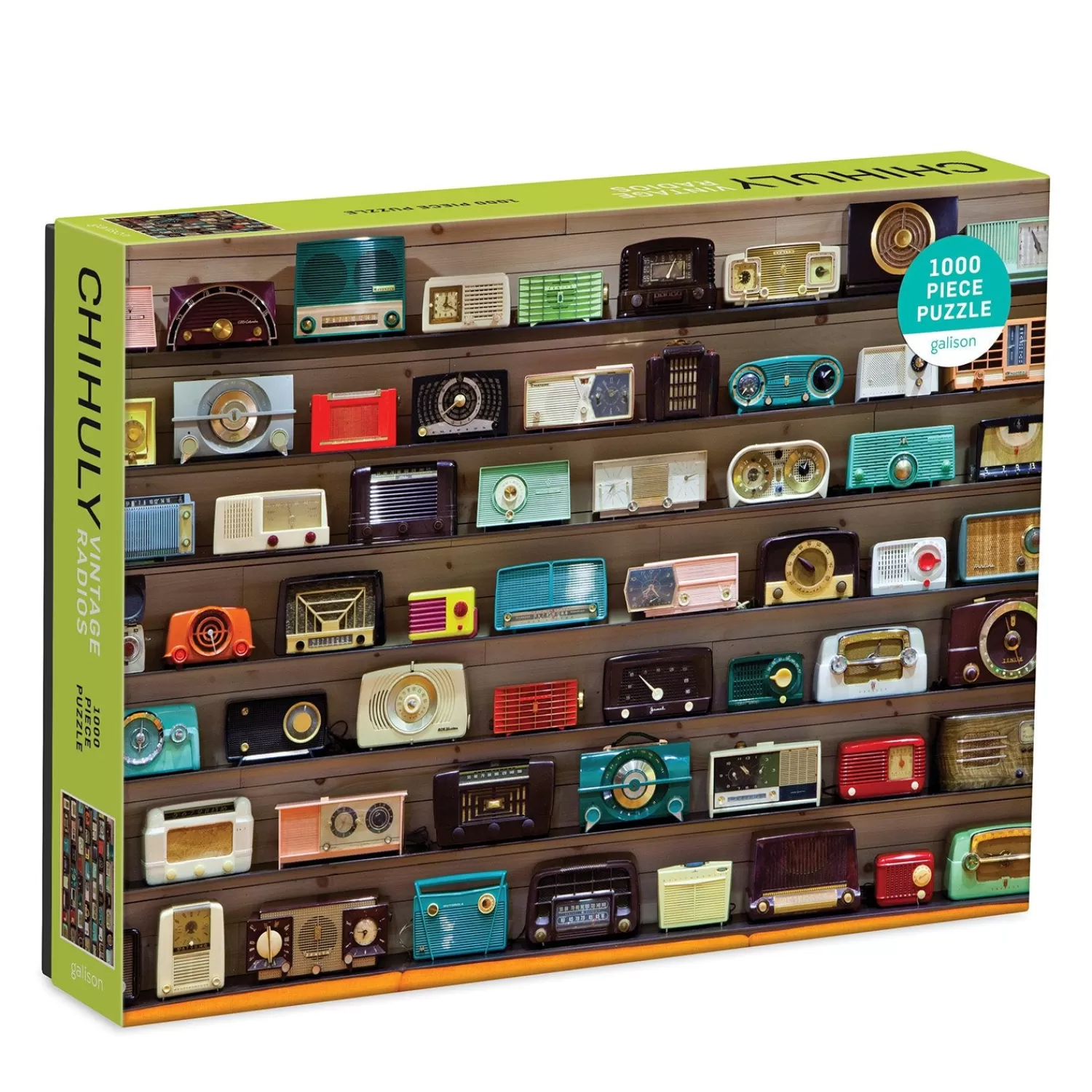 1000 Piece Puzzles*Galison Chihuly Vintage Radios 1000 Piece Jigsaw Puzzle