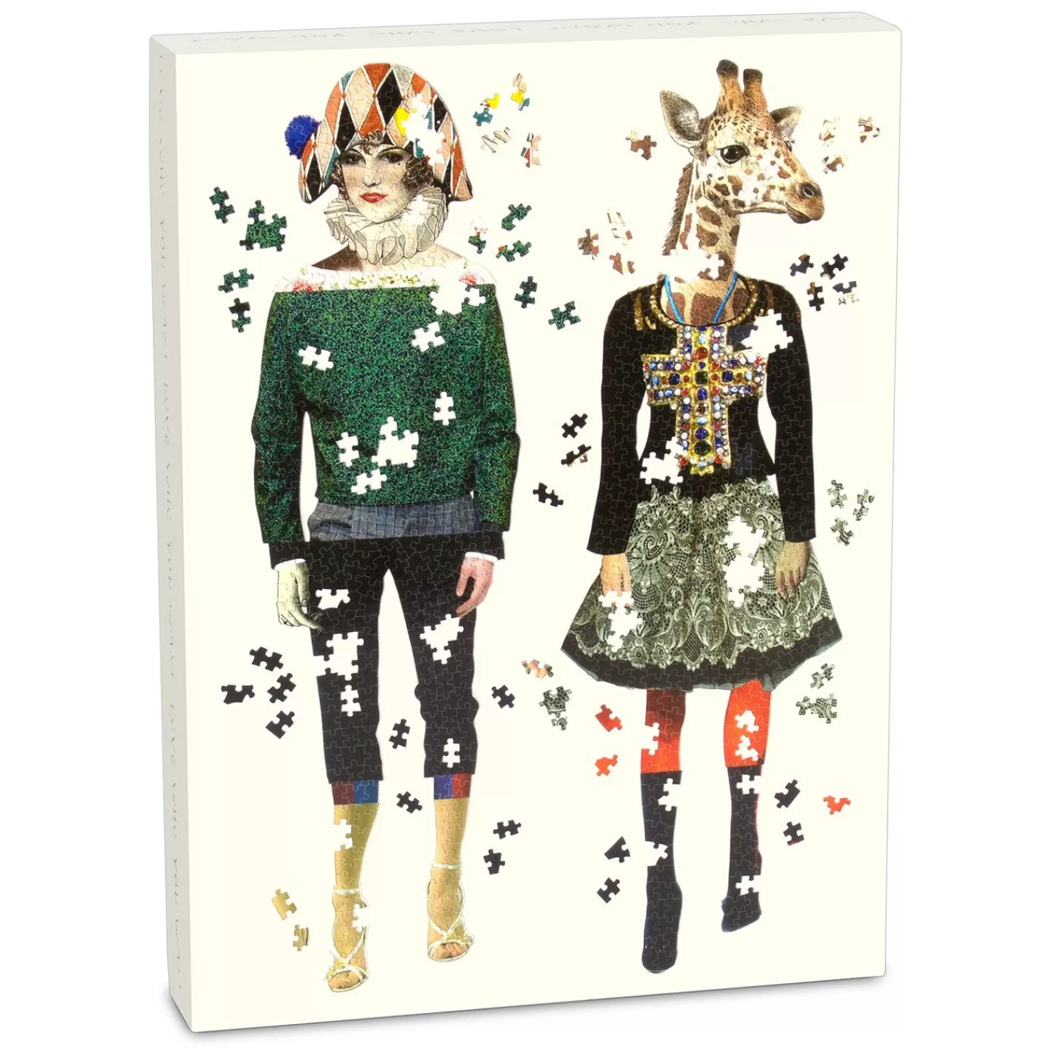 750 Piece Puzzles*Galison Christian Lacroix Heritage Collection Love Who You Want Set Of Two Shaped Jigsaw Puzzles