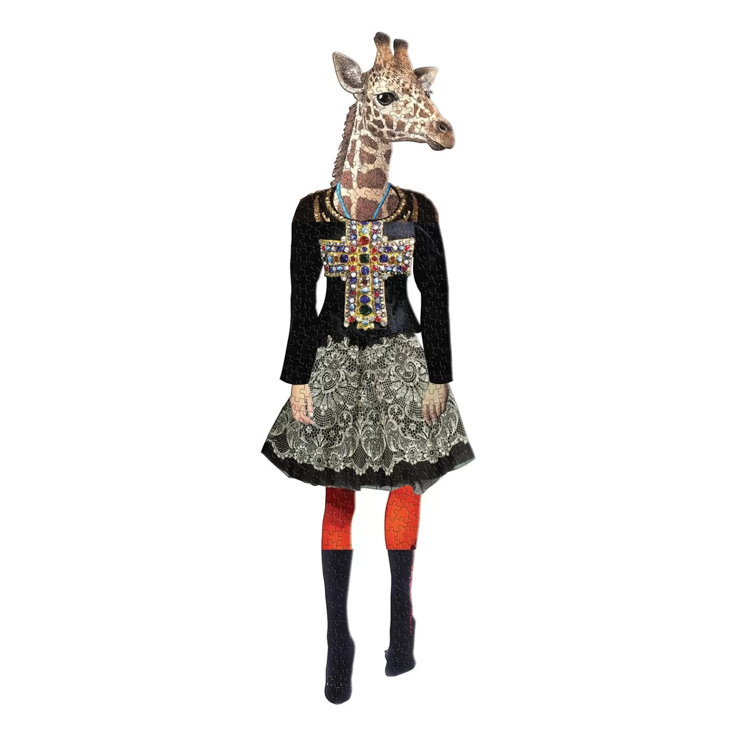 750 Piece Puzzles*Galison Christian Lacroix Heritage Collection Love Who You Want Set Of Two Shaped Jigsaw Puzzles