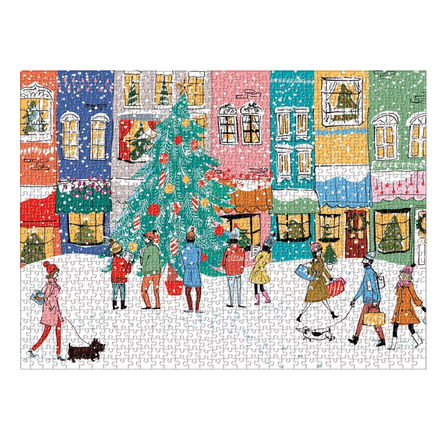 1000 Piece Puzzles*Galison Christmas Carolers 1000 Piece Jigsaw Puzzle