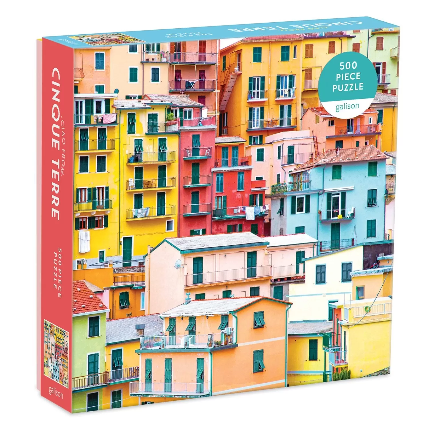 500 Piece Puzzles*Galison Ciao From Cinque Terre 500 Piece Jigsaw Puzzle