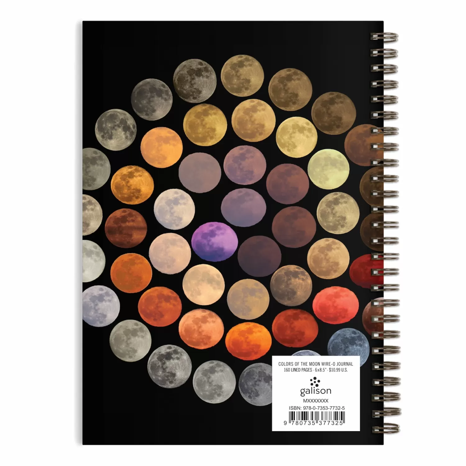 Journals & Notebooks*Galison Colors Of The Moon Wire-O Journal