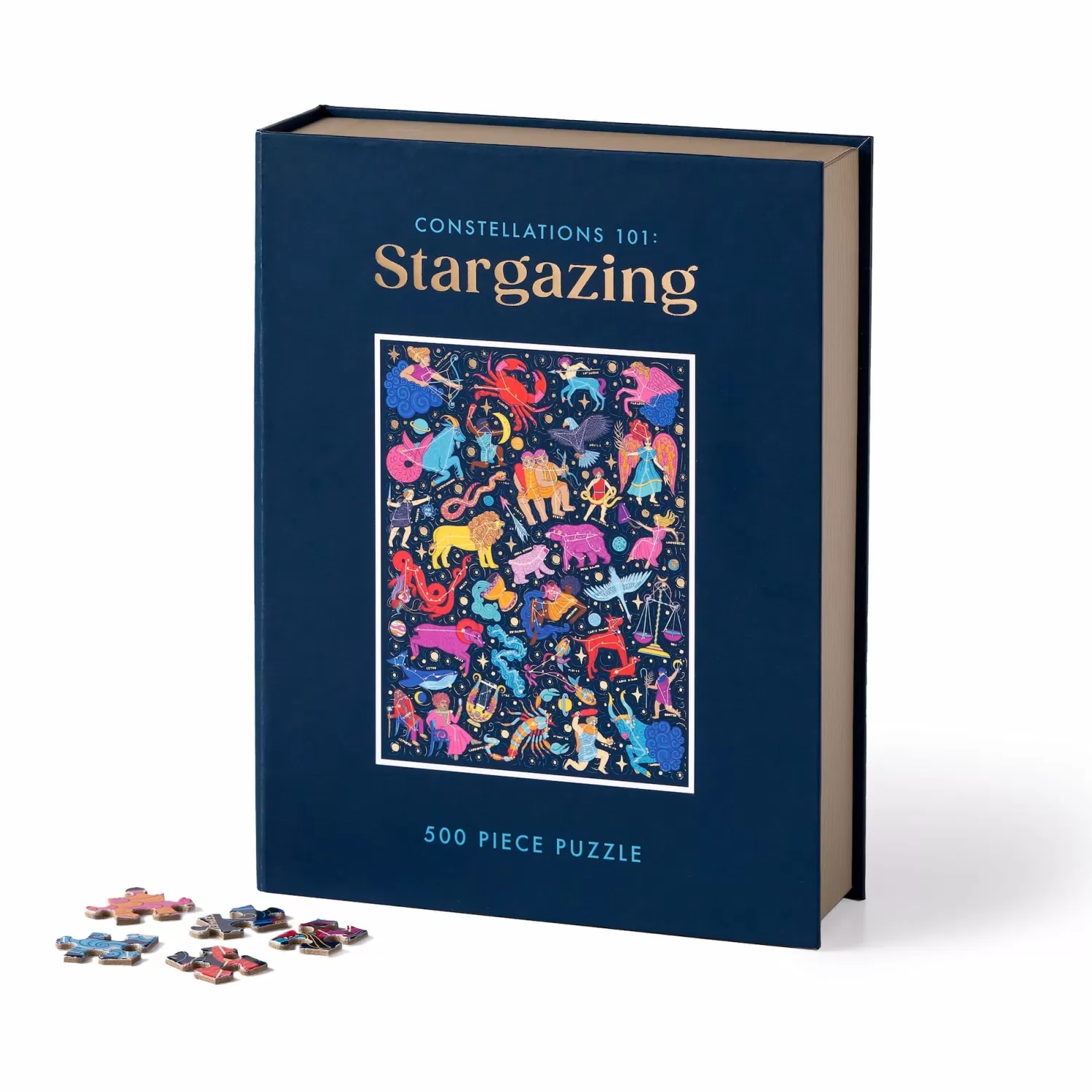 500 Piece Puzzles*Galison Constellations 101: Stargazing 500 Piece Book Puzzle