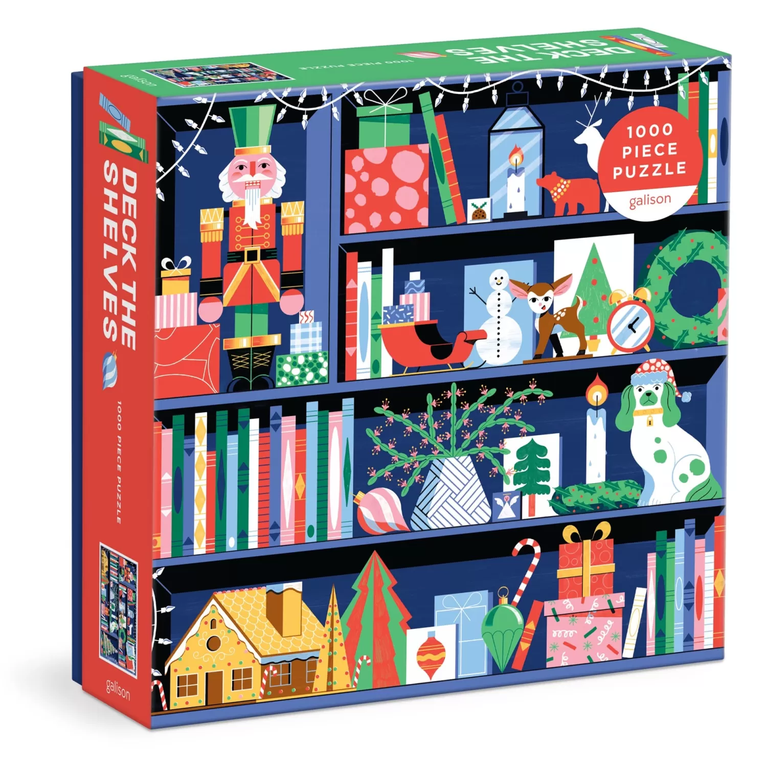 1000 Piece Puzzles*Galison Deck The Shelves 1000 Piece Puzzle In A Square Box