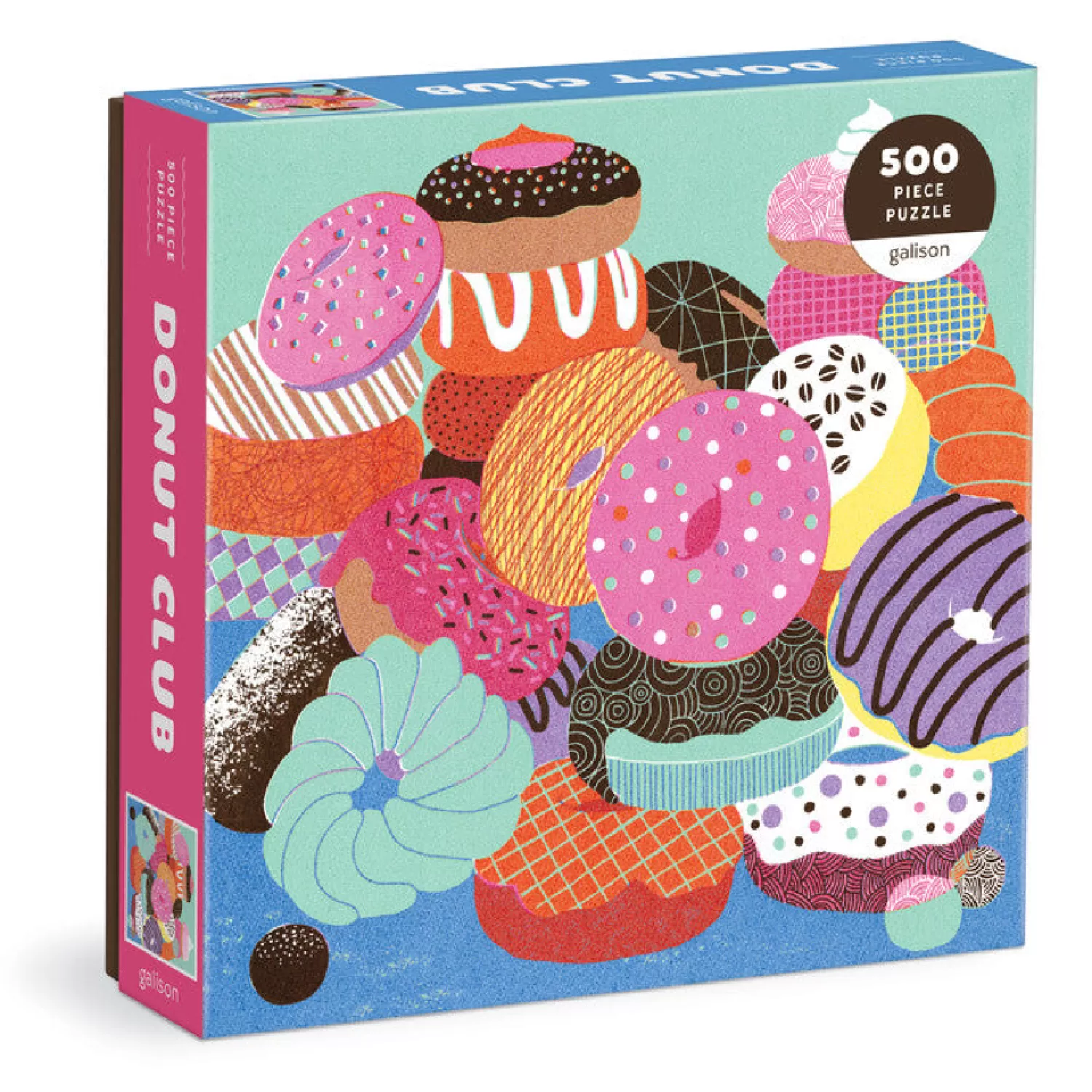 500 Piece Puzzles*Galison Donut Club 500 Piece Puzzle