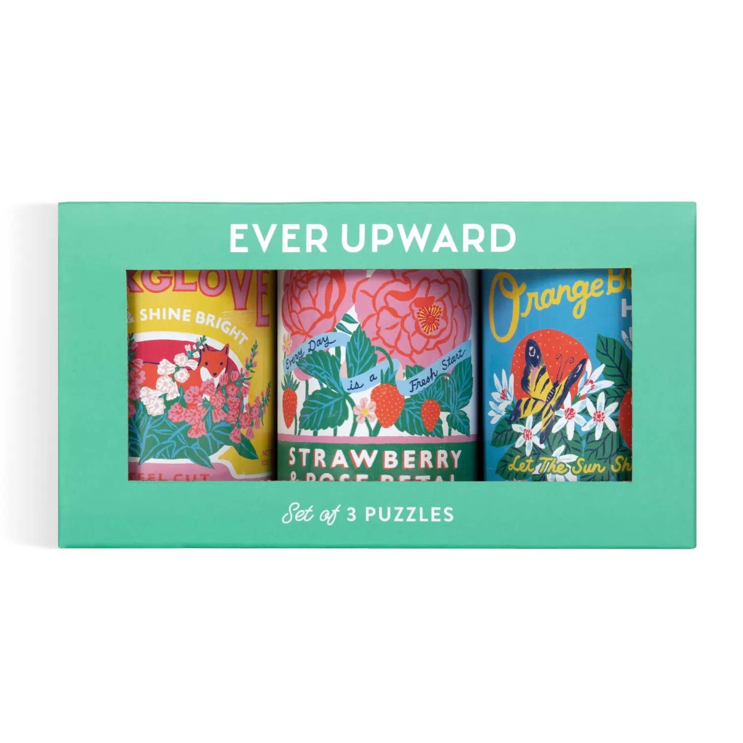 100 Piece Puzzles*Galison Ever Upward Set Of 3 Puzzles In Tins