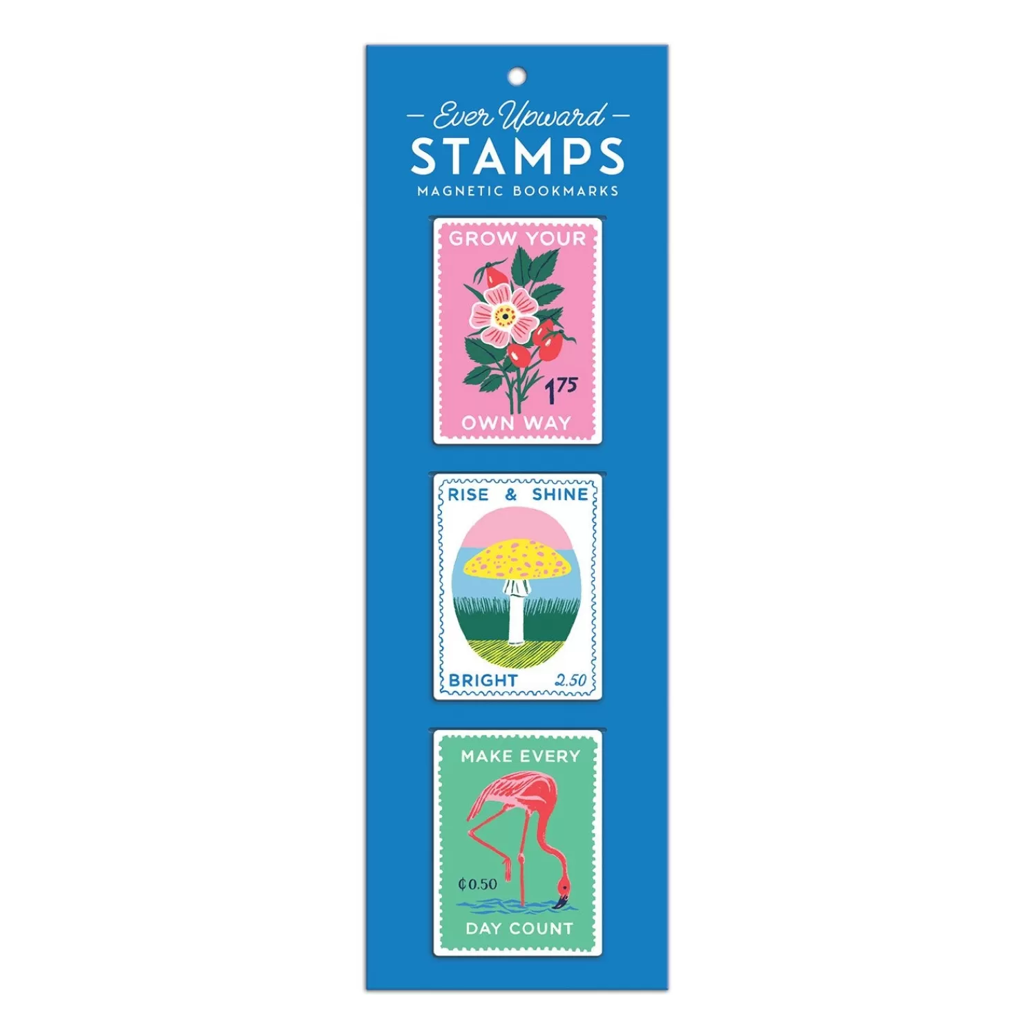 Bookmarks*Galison Ever Upward Stamps Shaped Magnetic Bookmarks