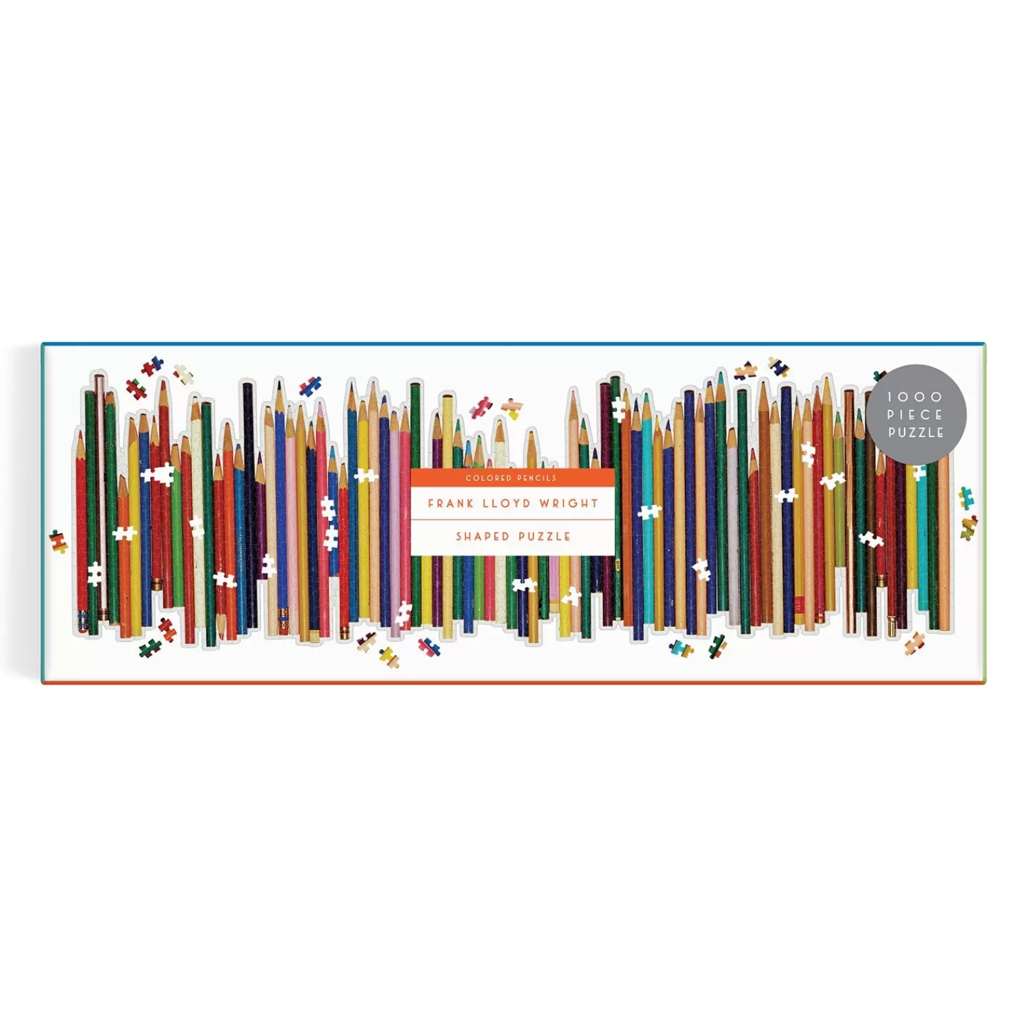 Pens & Pencils*Galison Frank Lloyd Wright Colored Pencils Shaped 1000 Piece Panoramic Jigsaw Puzzle