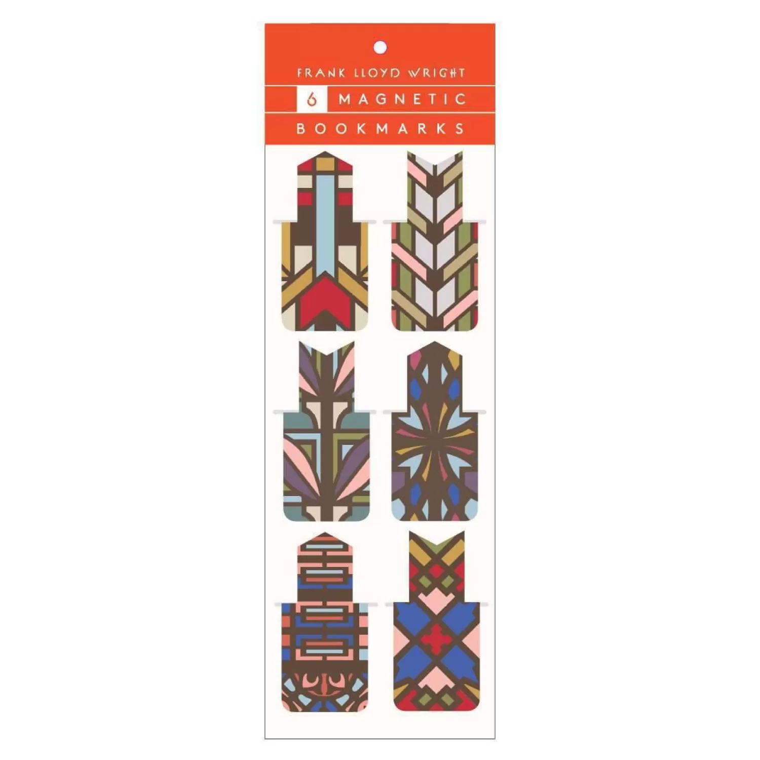 Bookmarks*Galison Frank Lloyd Wright Designs Magnetic Bookmark Set