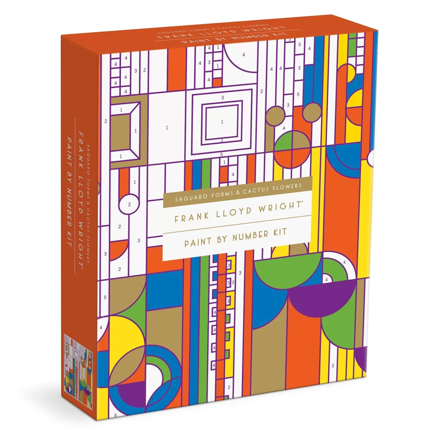 Paint By Number Kits*Galison Frank Lloyd Wright Saguaro Cactus And Forms Paint By Number Kit