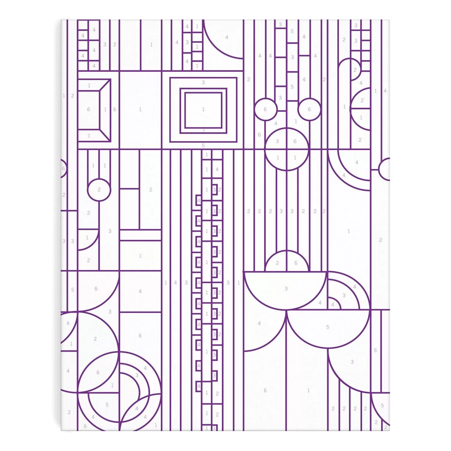 Paint By Number Kits*Galison Frank Lloyd Wright Saguaro Cactus And Forms Paint By Number Kit