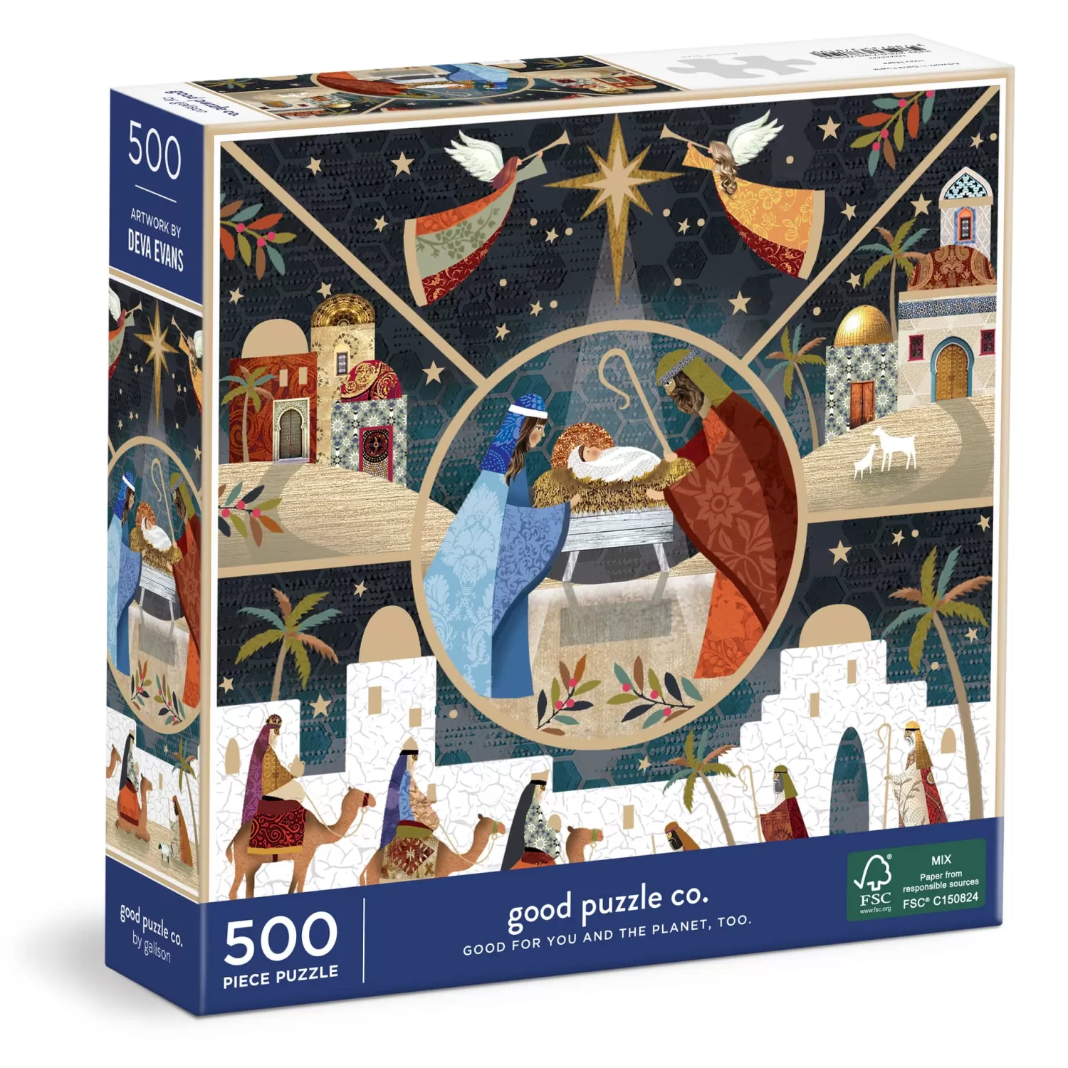 500 Piece Puzzles*Galison Good Puzzle Co. Holy Night 500Pc Puzzle