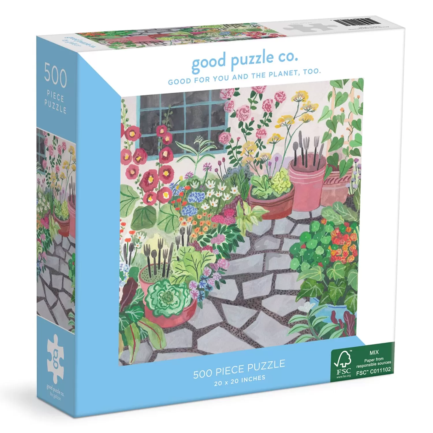 500 Piece Puzzles*Galison Good Puzzle Co. Outdoor Garden 500Pc Puzzle