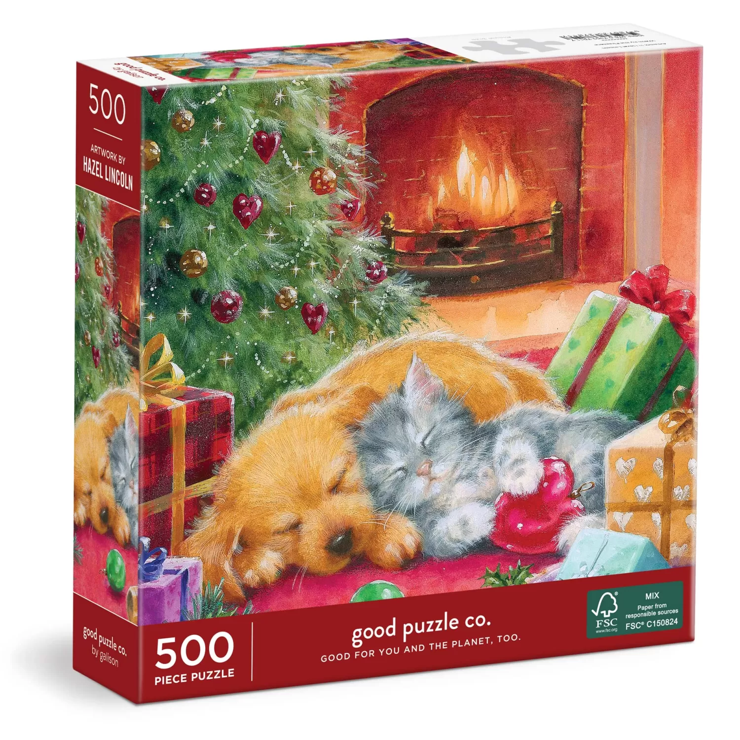 500 Piece Puzzles*Galison Good Puzzle Co. Warm By The Fireplace 500Pc Puzzle