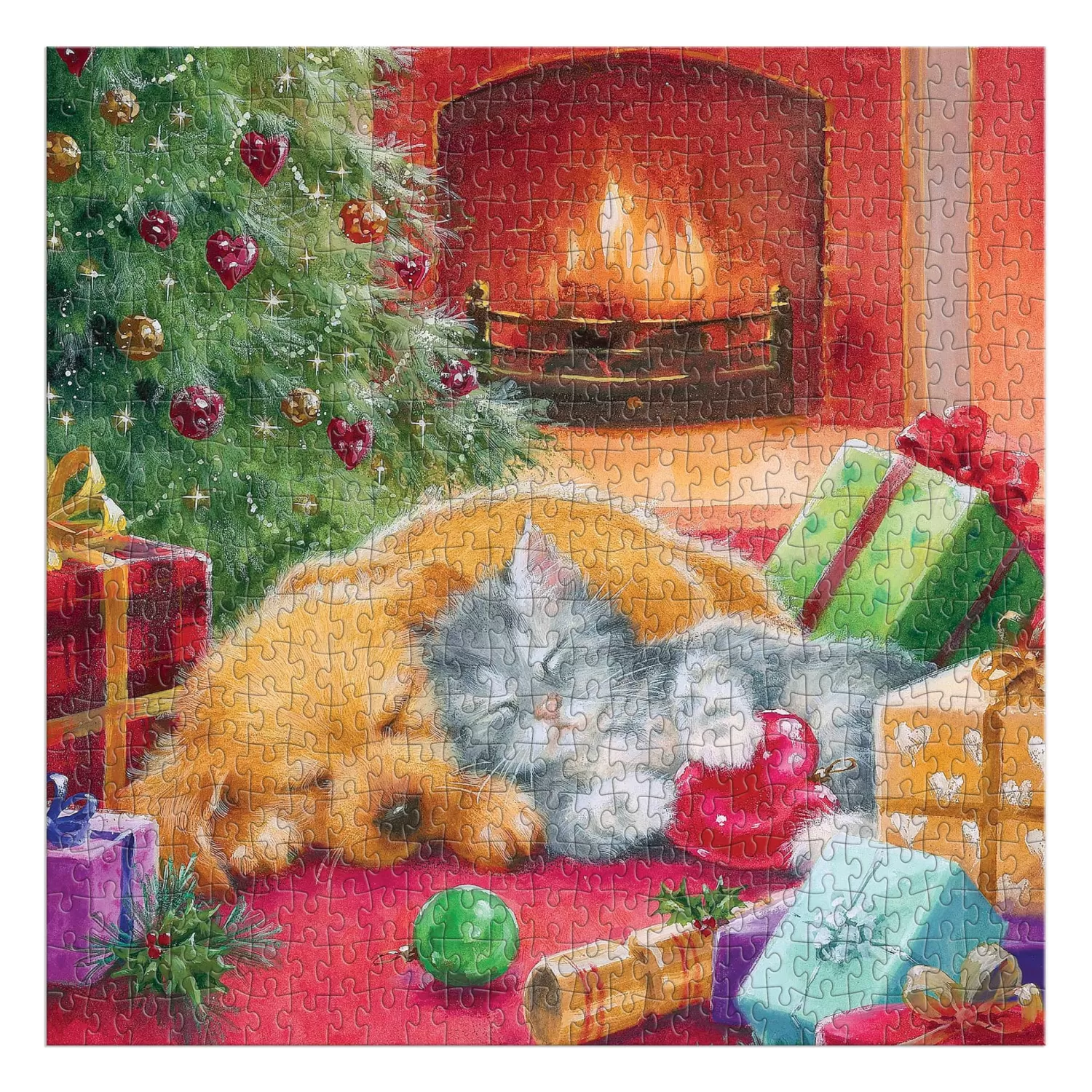 500 Piece Puzzles*Galison Good Puzzle Co. Warm By The Fireplace 500Pc Puzzle