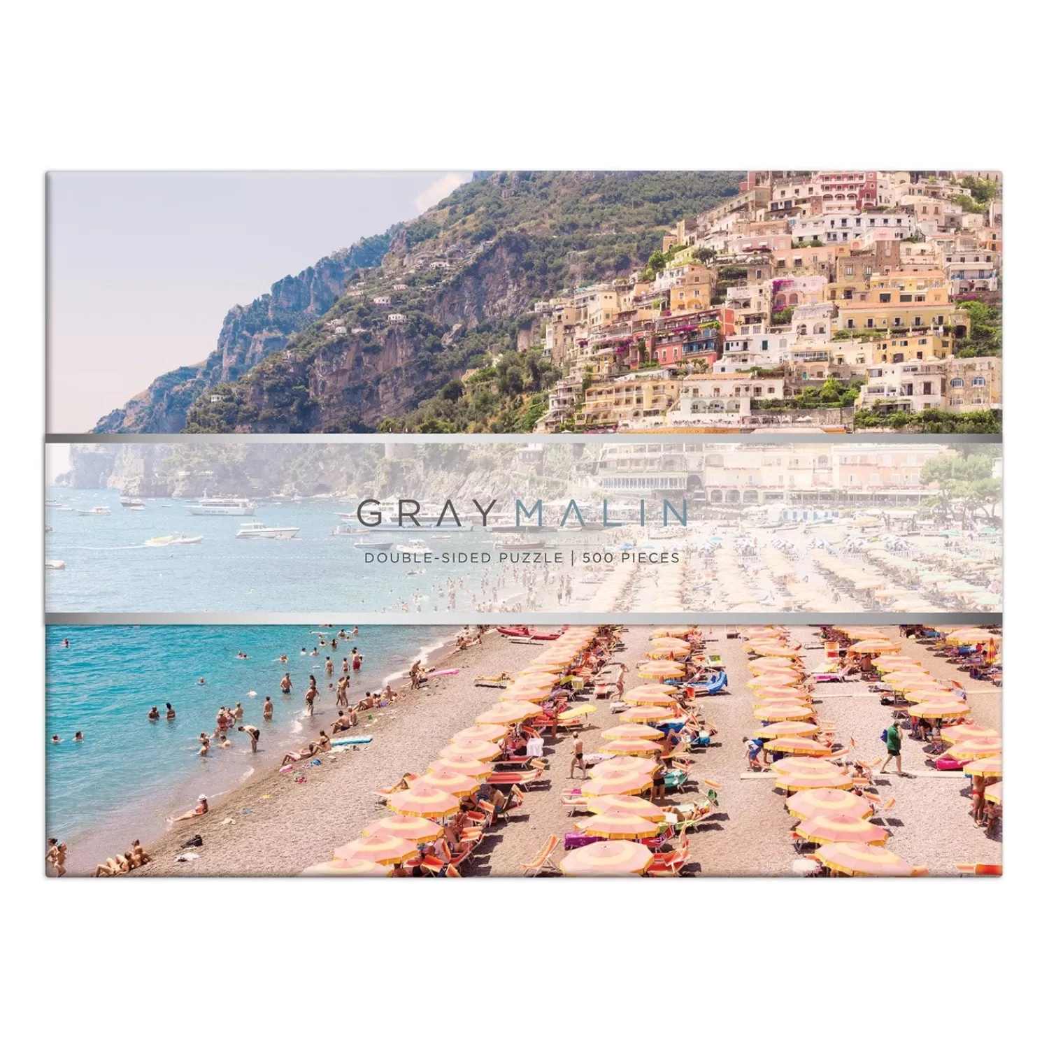 500 Piece Puzzles*Galison Gray Malin The Italy Double-Sided 500 Piece Jigsaw Puzzle