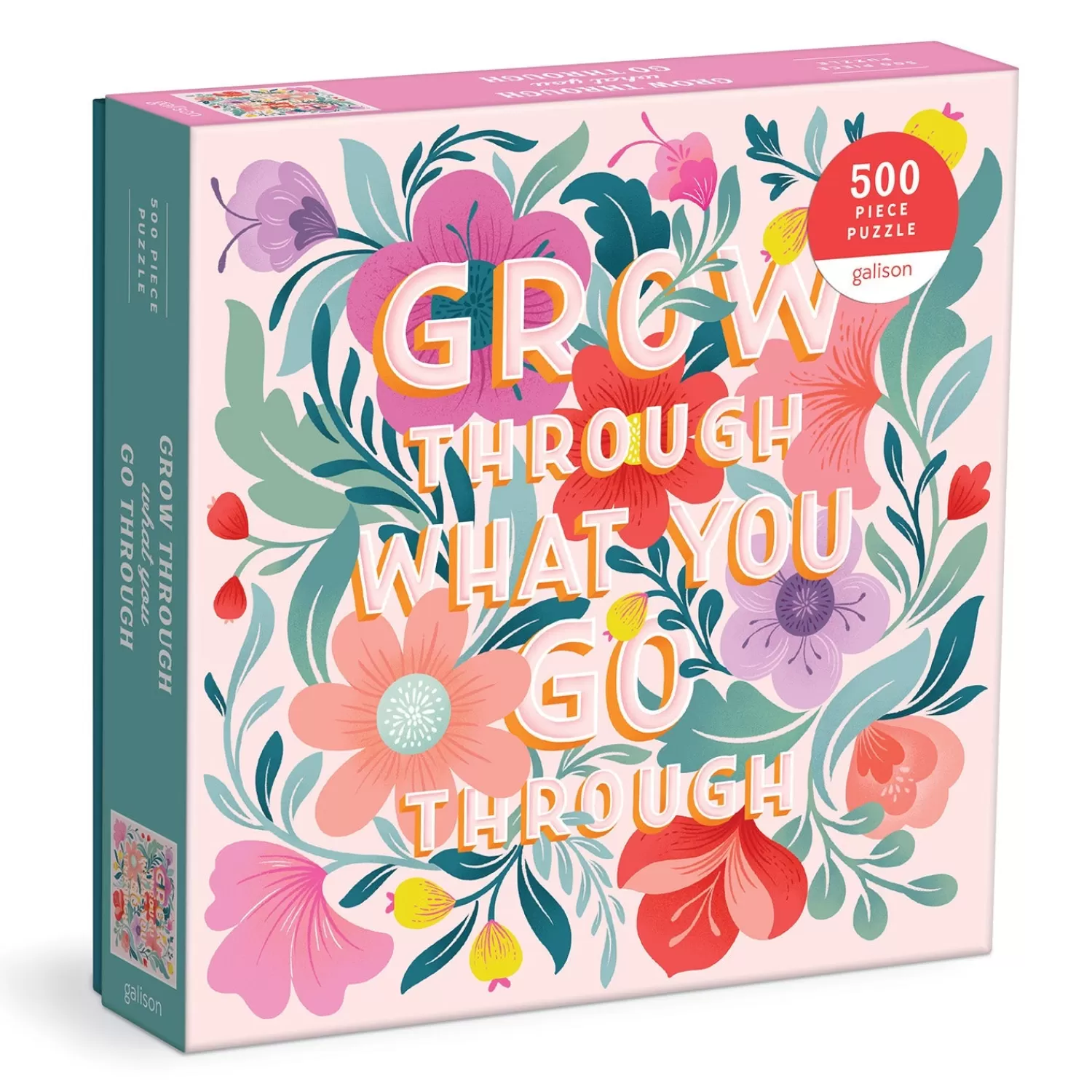 500 Piece Puzzles*Galison Grow Through What You Go Through 500 Piece Puzzle