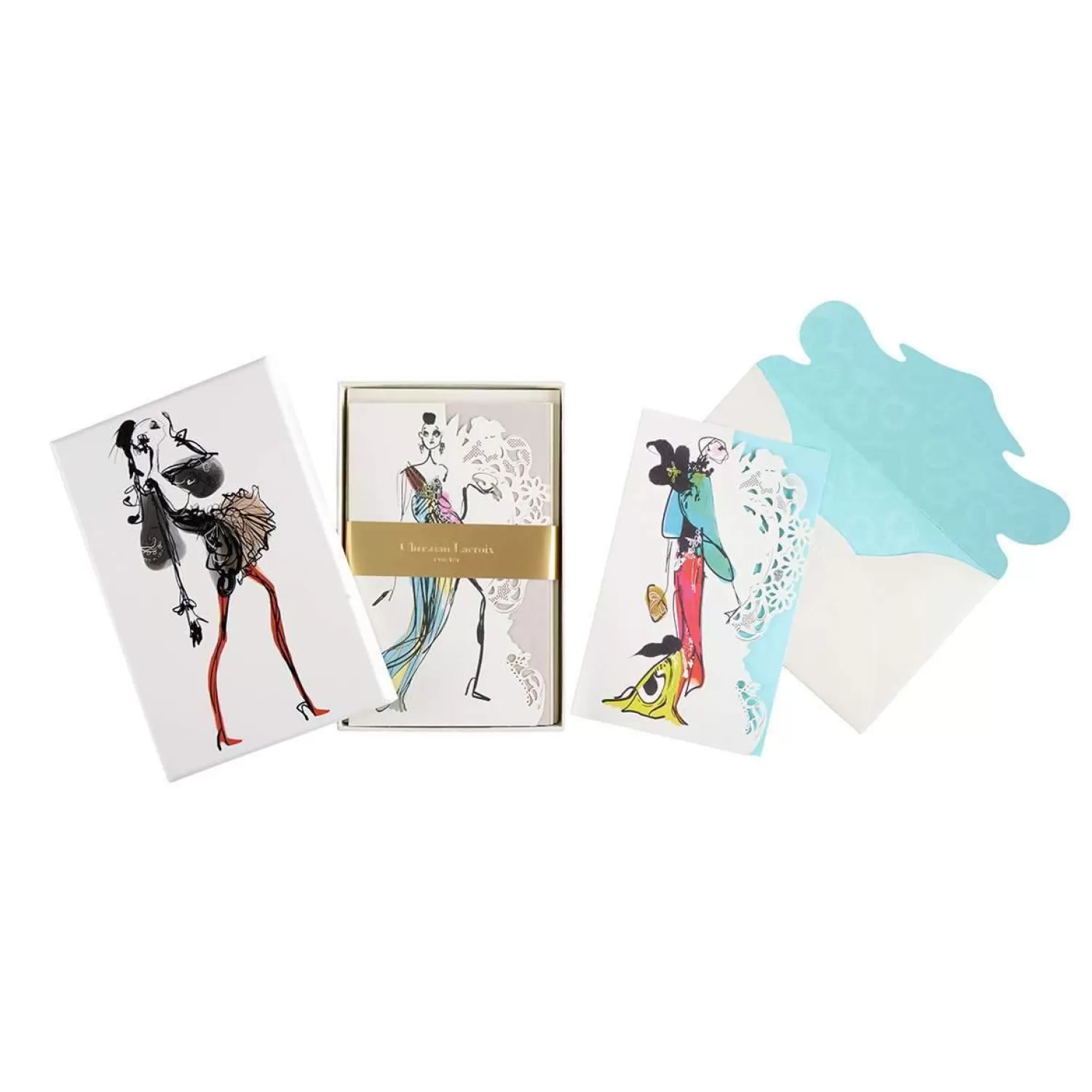 Greeting & Note Cards*Galison Haute Couture Diecut Boxed Notecards