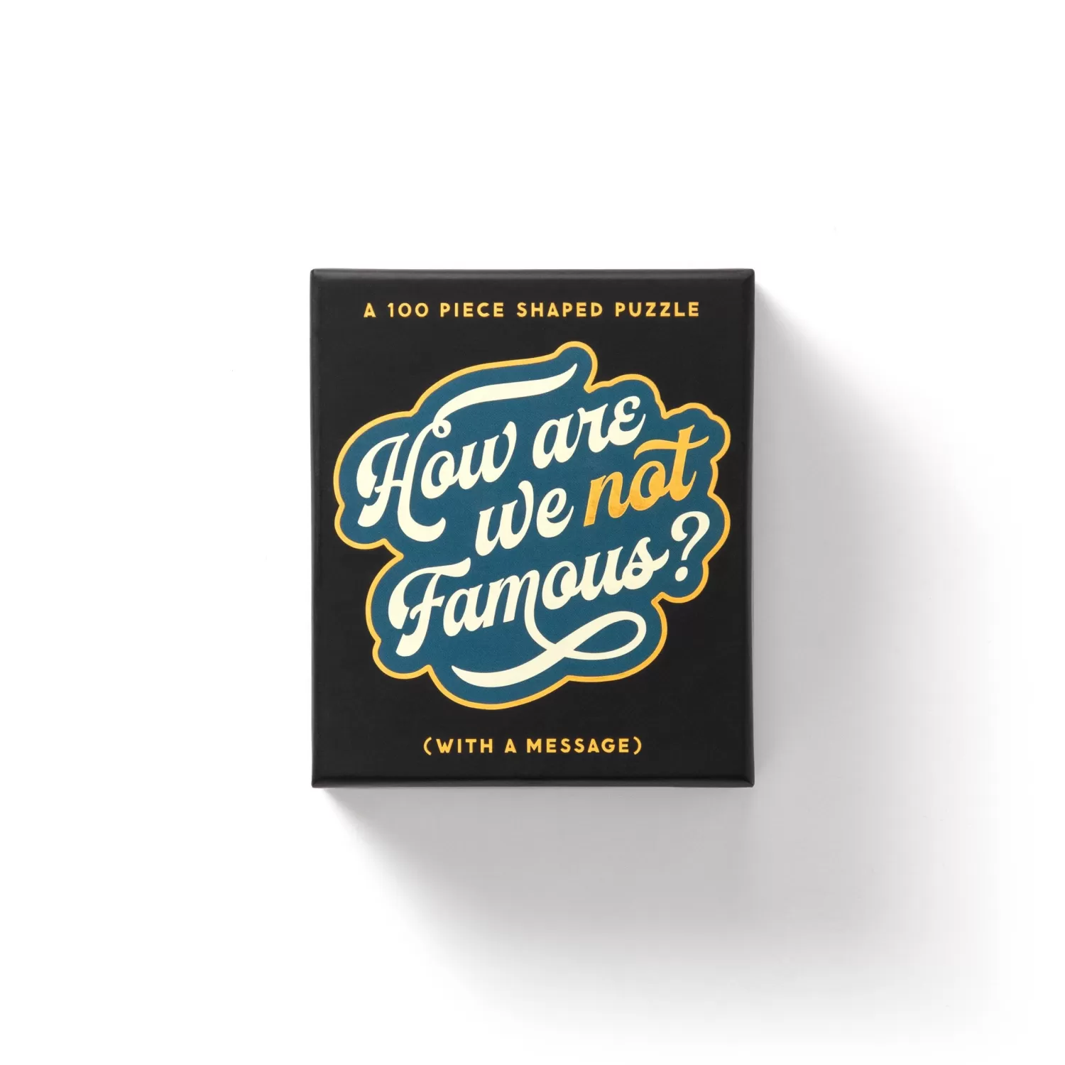 100 Piece Puzzles*Galison How Are We Not Famous? 100 Piece Mini Shaped Puzzle
