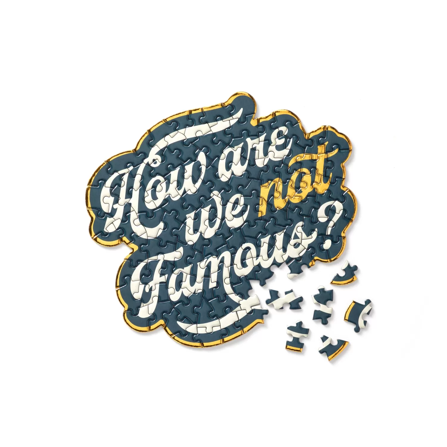 100 Piece Puzzles*Galison How Are We Not Famous? 100 Piece Mini Shaped Puzzle