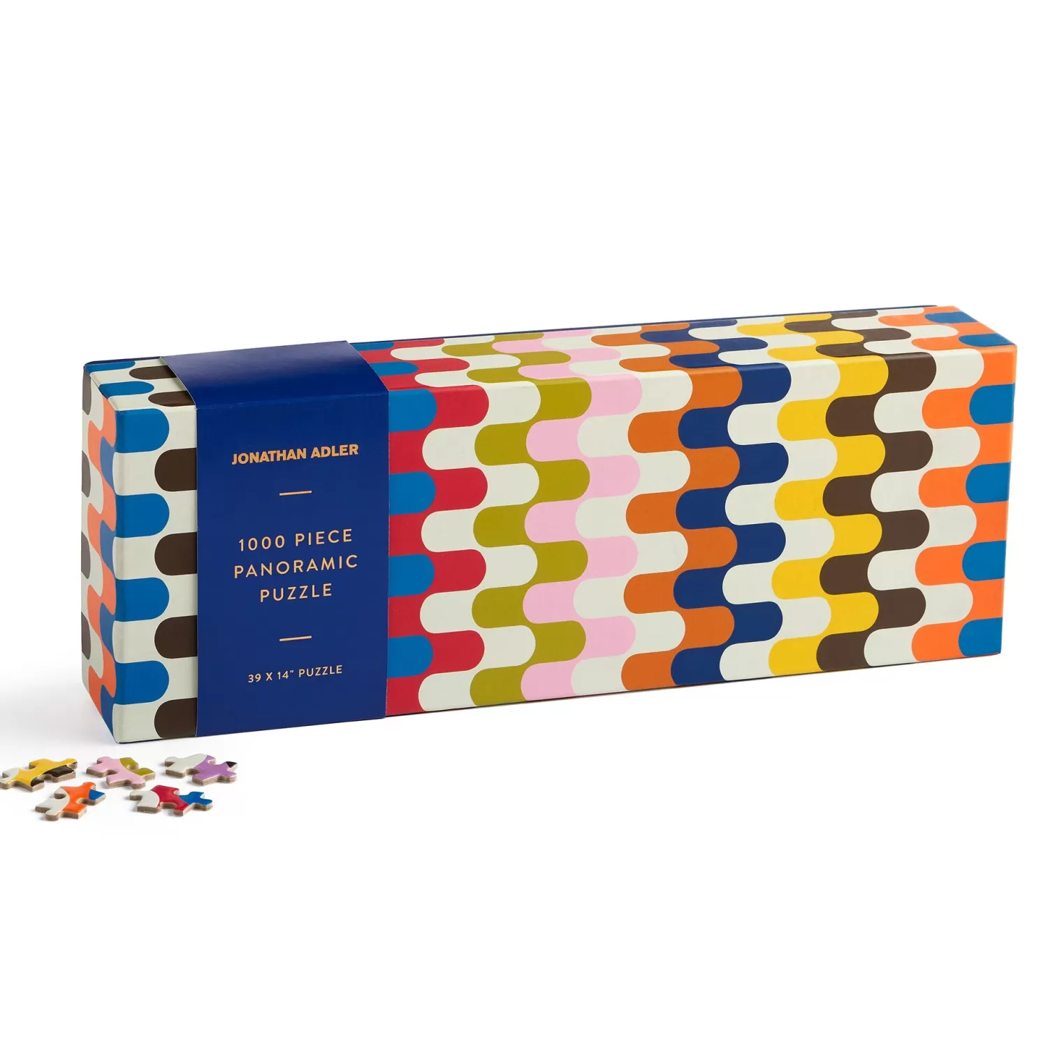 1000 Piece Puzzles*Galison Jonathan Adler Bargello 1000 Piece Panoramic Puzzle