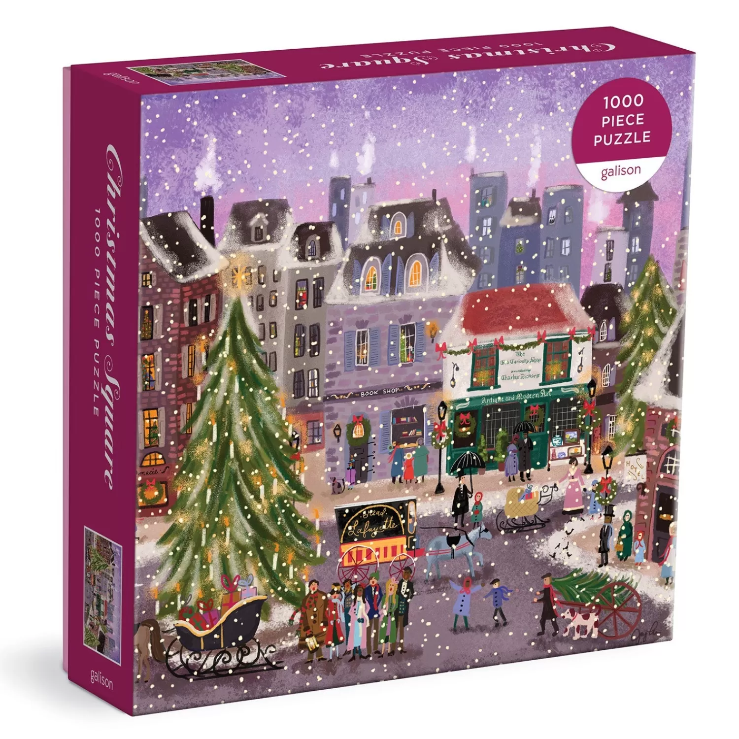 1000 Piece Puzzles*Galison Joy Laforme Christmas Square 1000 Piece Puzzle