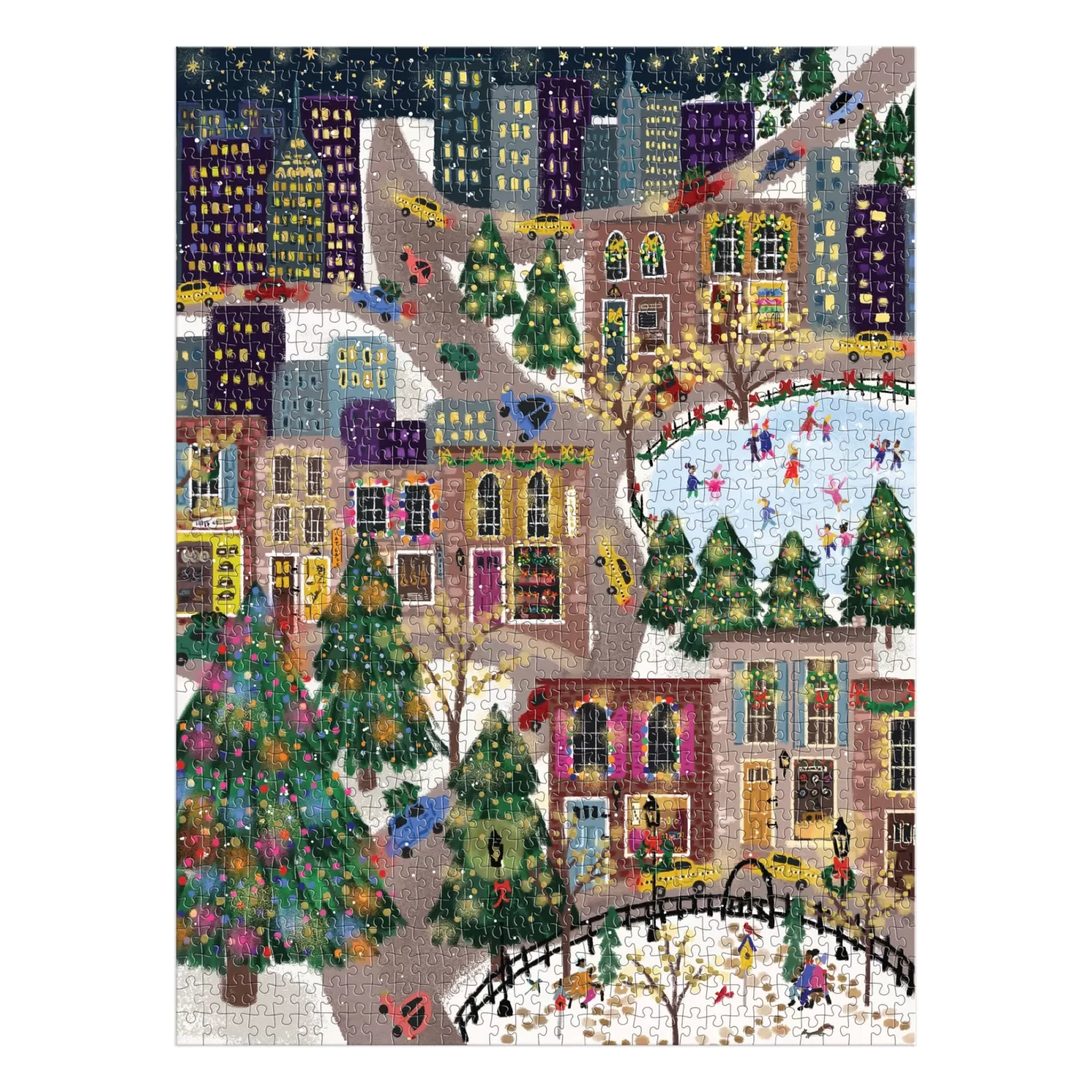 1000 Piece Puzzles*Galison Joy Laforme Sparkling City 1000 Piece Foil Puzzle In A Square Box