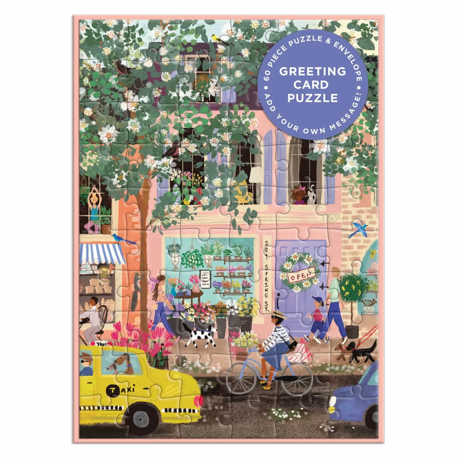 Greeting & Note Cards*Galison Joy Laforme Spring Street Greeting Card Puzzle