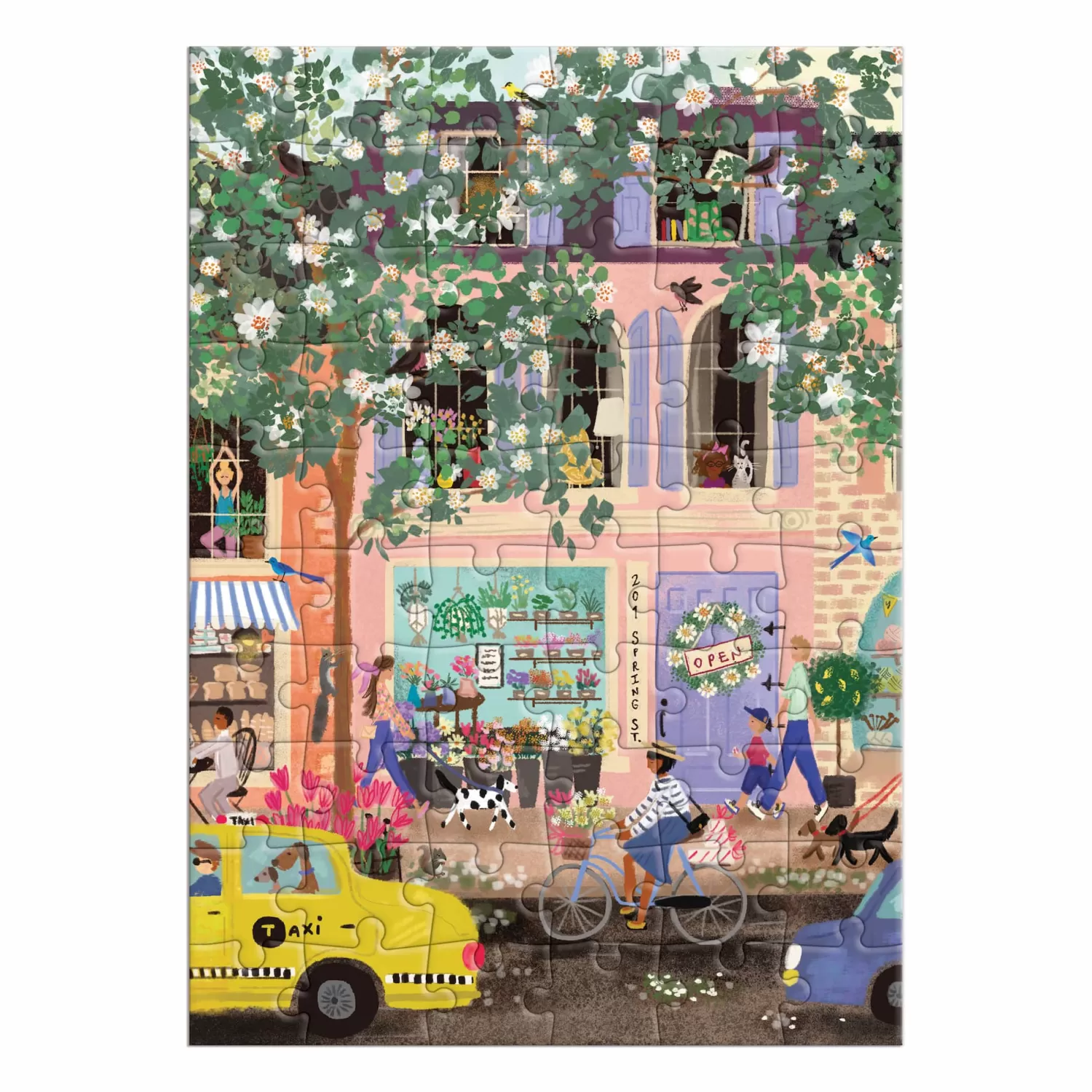 Greeting & Note Cards*Galison Joy Laforme Spring Street Greeting Card Puzzle