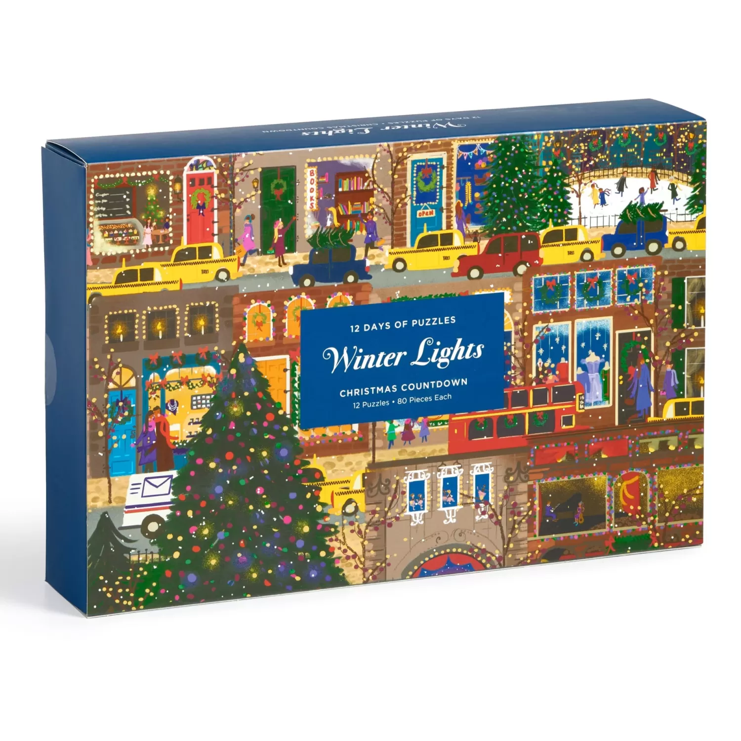 1000 Piece Puzzles*Galison Joy Laforme Winter Lights 12 Days Of Puzzles Holiday Countdown
