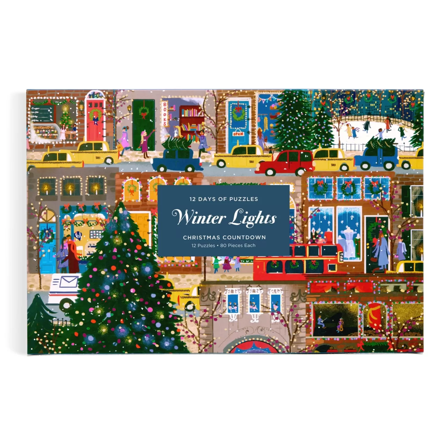 1000 Piece Puzzles*Galison Joy Laforme Winter Lights 12 Days Of Puzzles Holiday Countdown