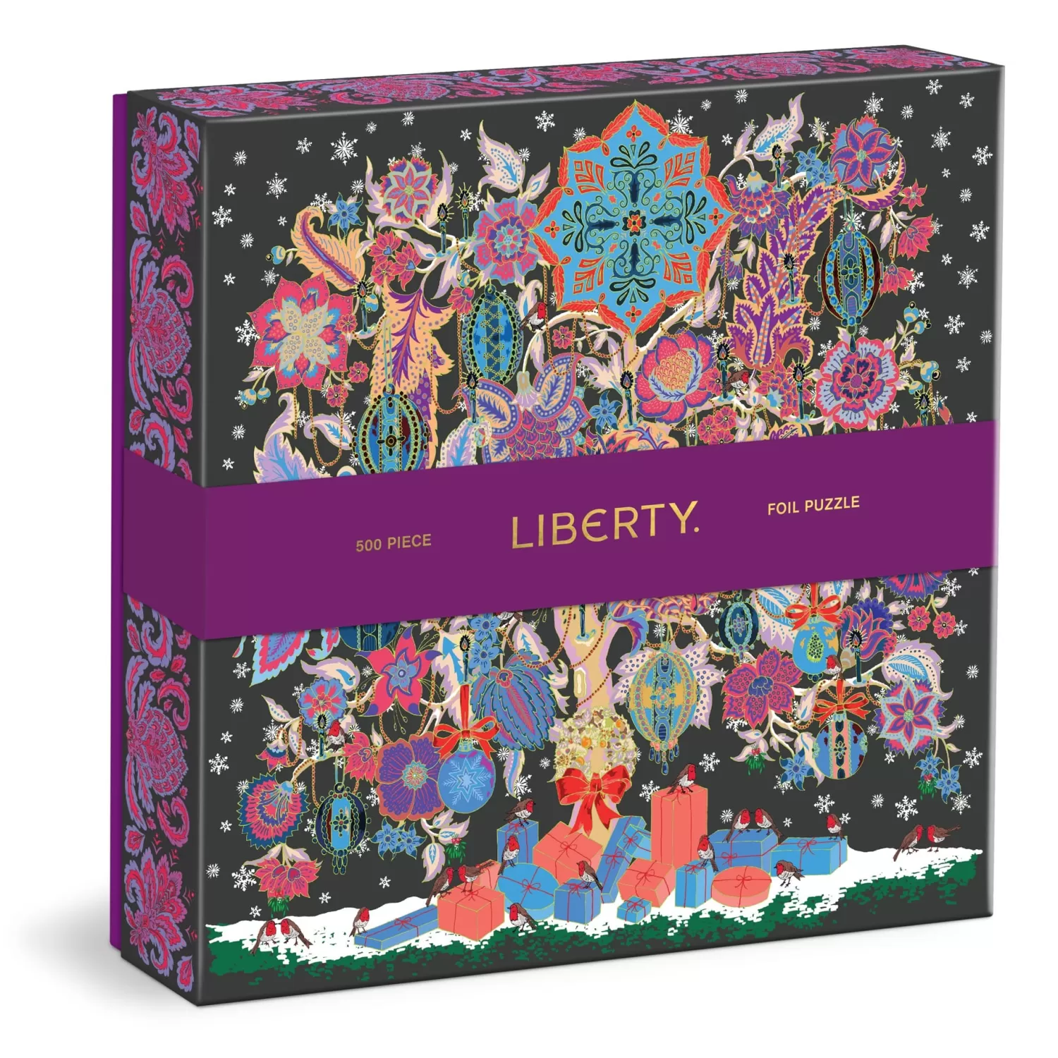 500 Piece Puzzles*Galison Liberty Christmas Tree Of Life 500 Piece Foil Puzzle