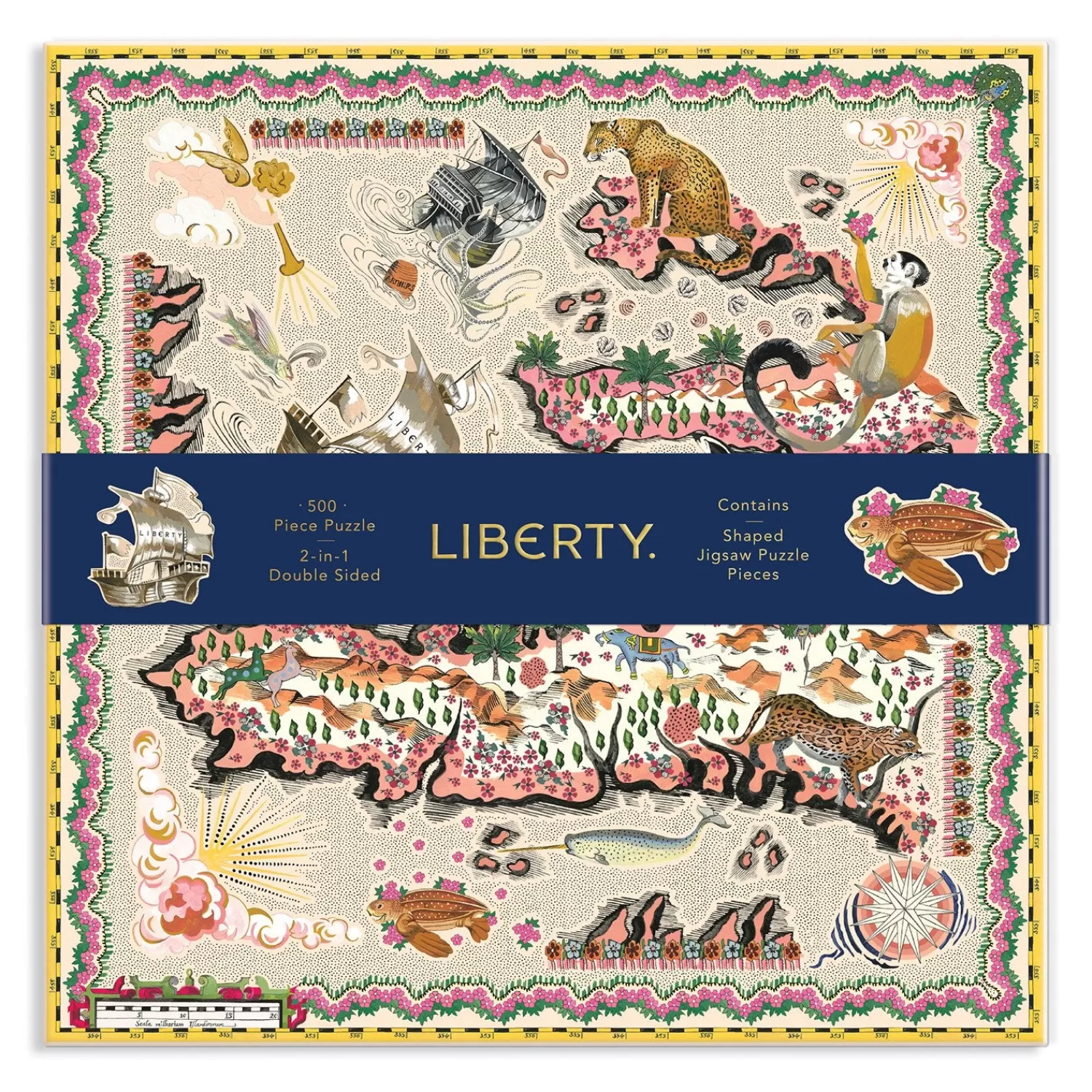 500 Piece Puzzles*Galison Liberty London Maxine Double-Sided 500 Piece Jigsaw Puzzle