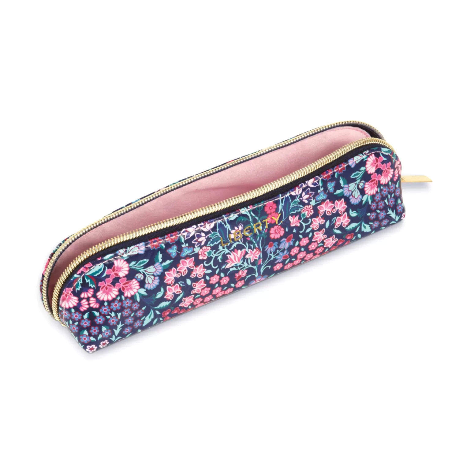 Pens & Pencils*Galison Liberty Tanjore Gardens Tile Navy Pencil Case