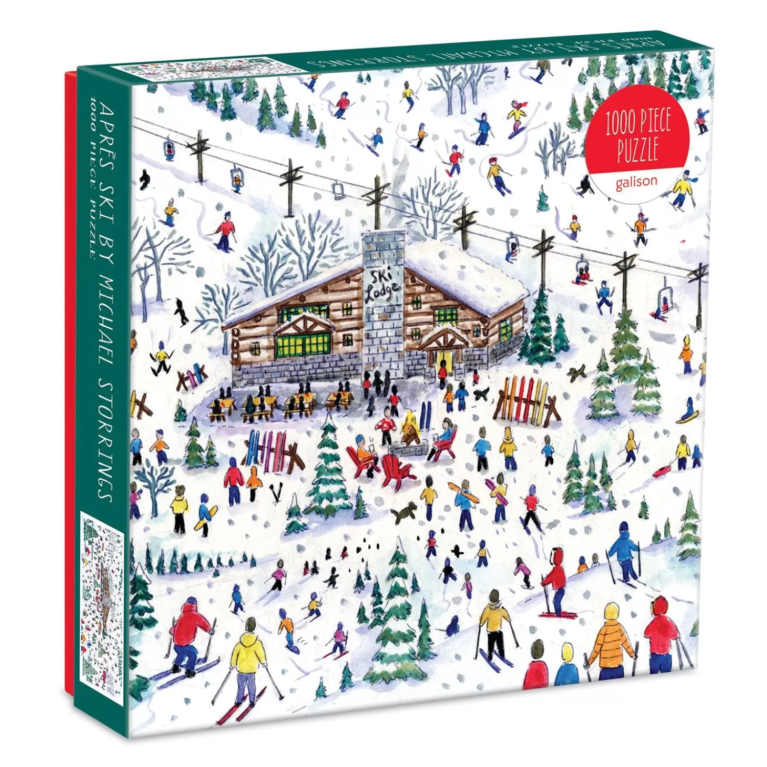 1000 Piece Puzzles*Galison Michael Storrings Apres Ski 1000 Piece Jigsaw Puzzle