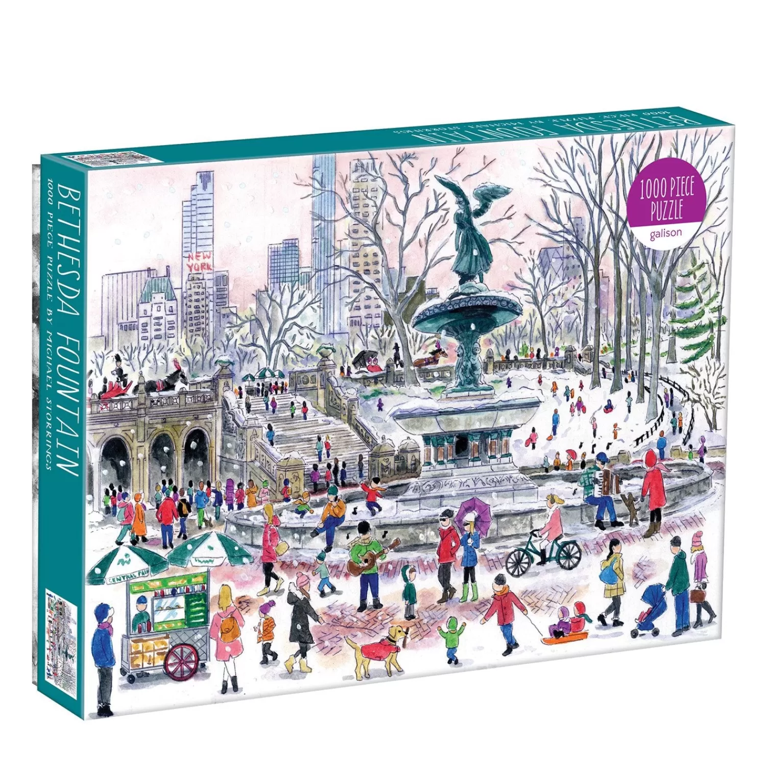 1000 Piece Puzzles*Galison Michael Storrings Bethesda Fountain 1000 Piece Jigsaw Puzzle